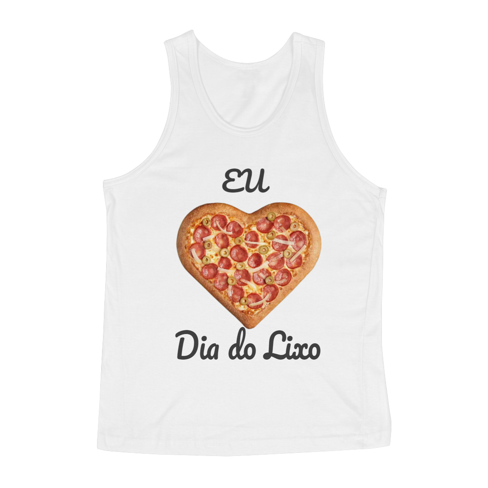 Nome do produto: Regata Eu amo dia do lixo