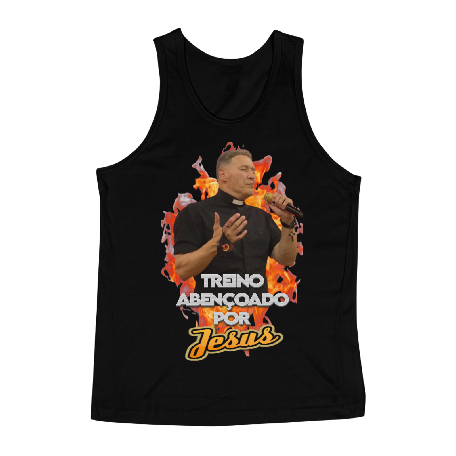 Nome do produto: Regata Treino abençoado Jesus