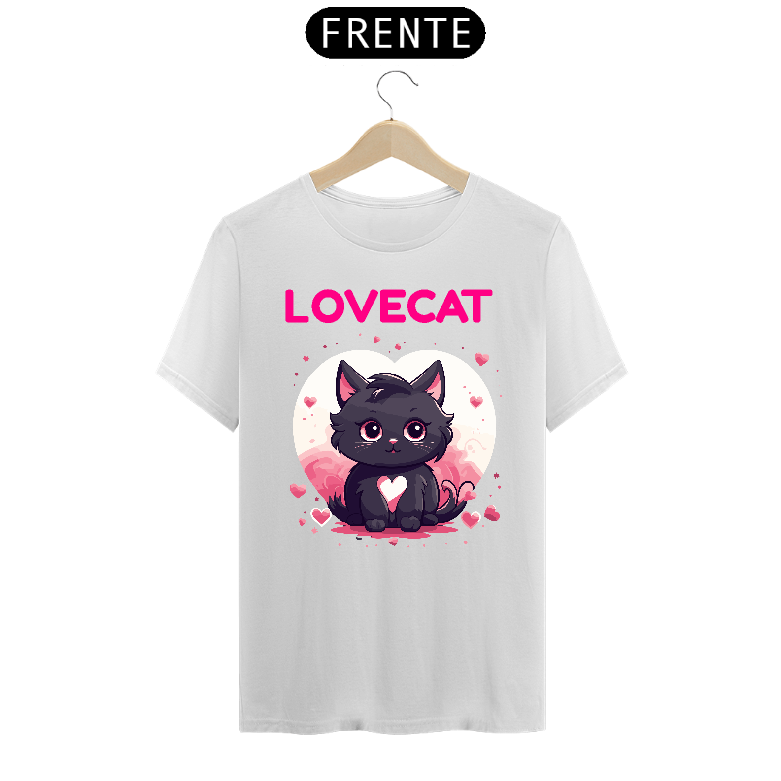 Nome do produto: Camiseta LOVECAT casa do nerd