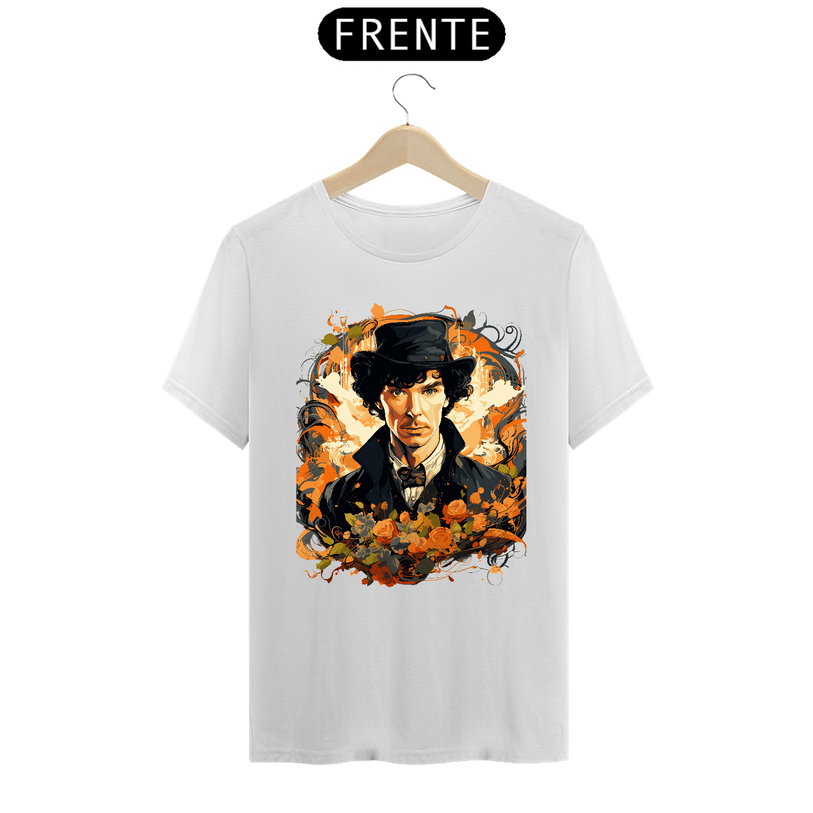 Nome do produto: Camiseta Sherlock Holmes 