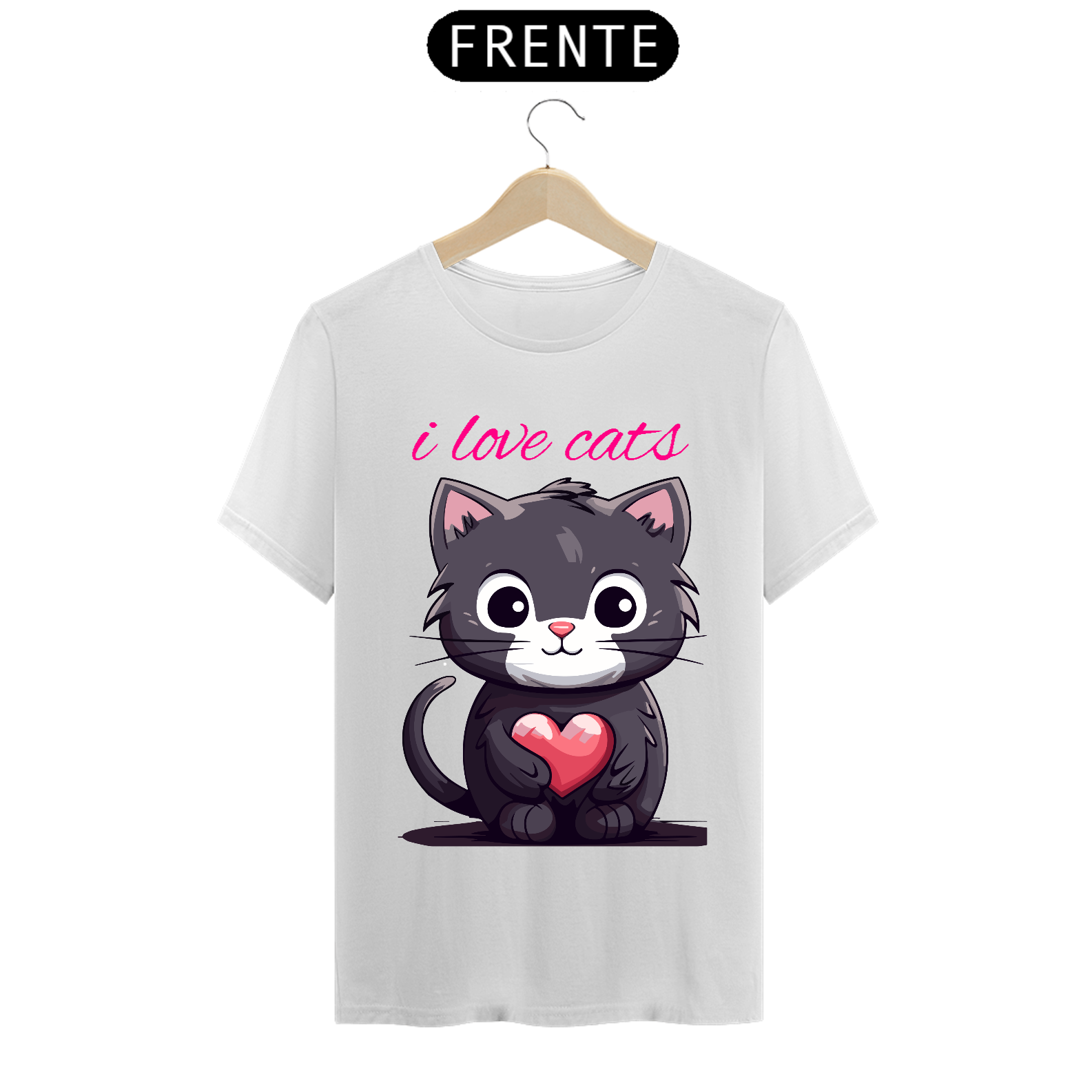 Nome do produto: Camiseta i love cats