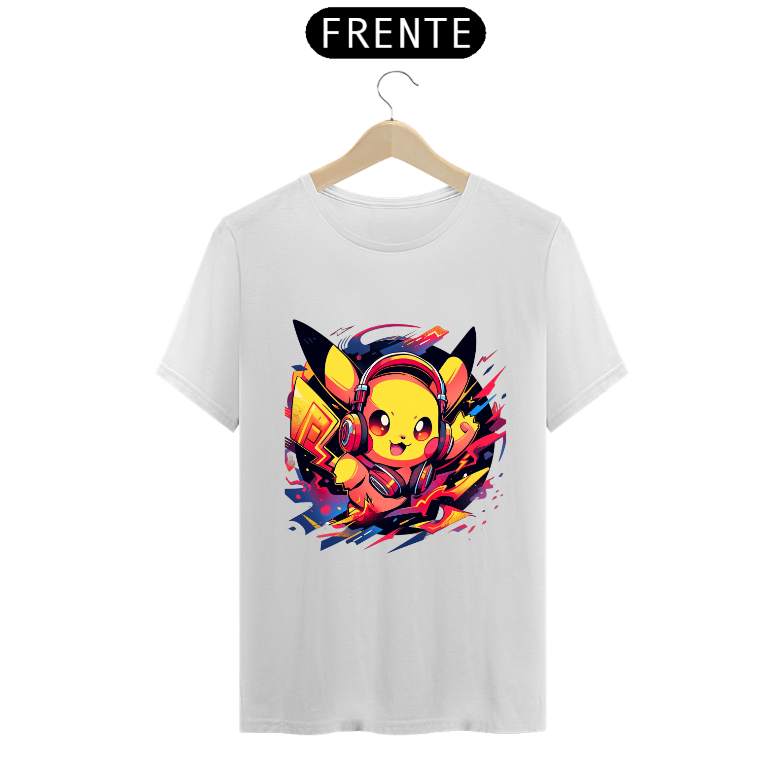 Nome do produto: Camiseta DJ PIKACHU