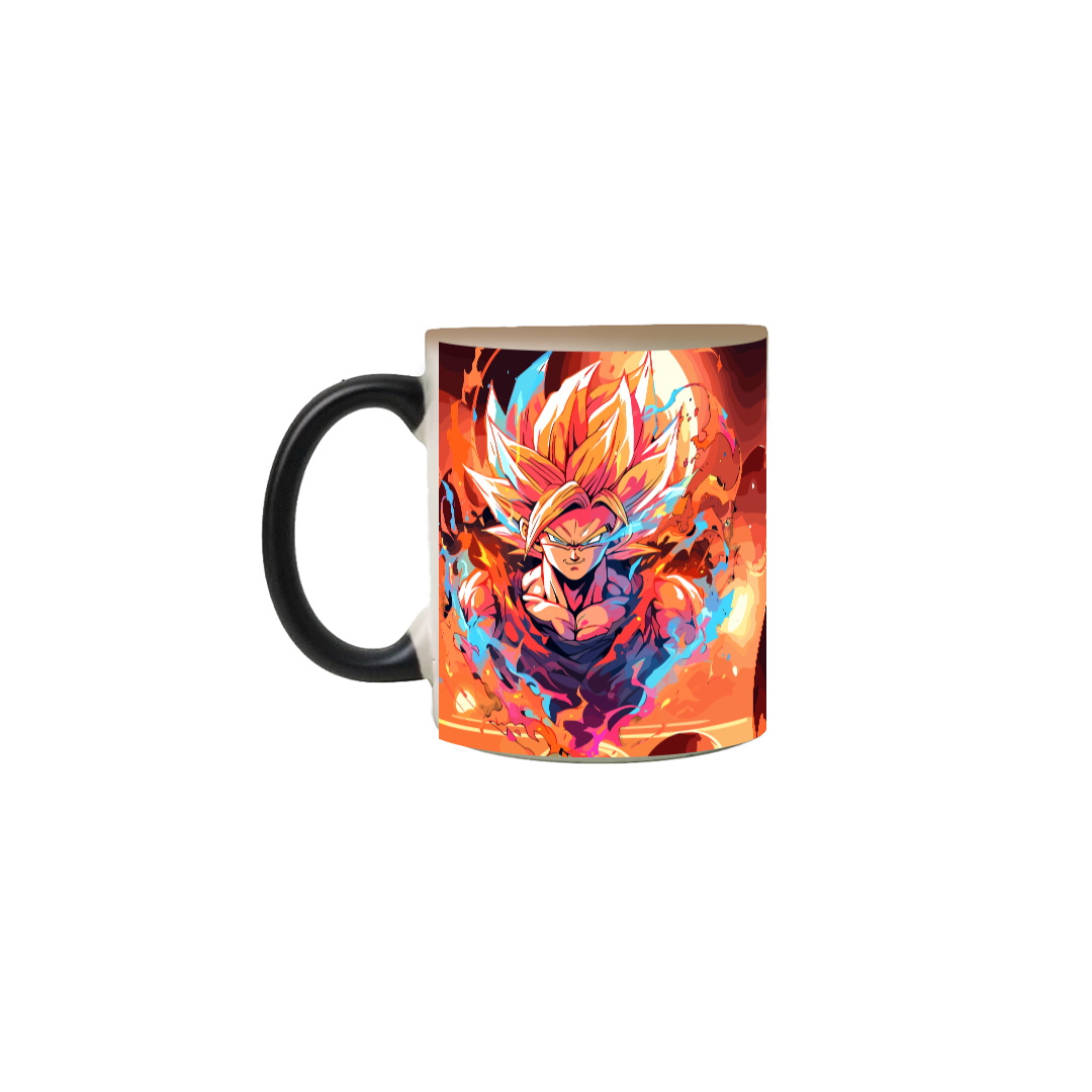 Nome do produto: Caneca Mágica  Goku E Vegeta