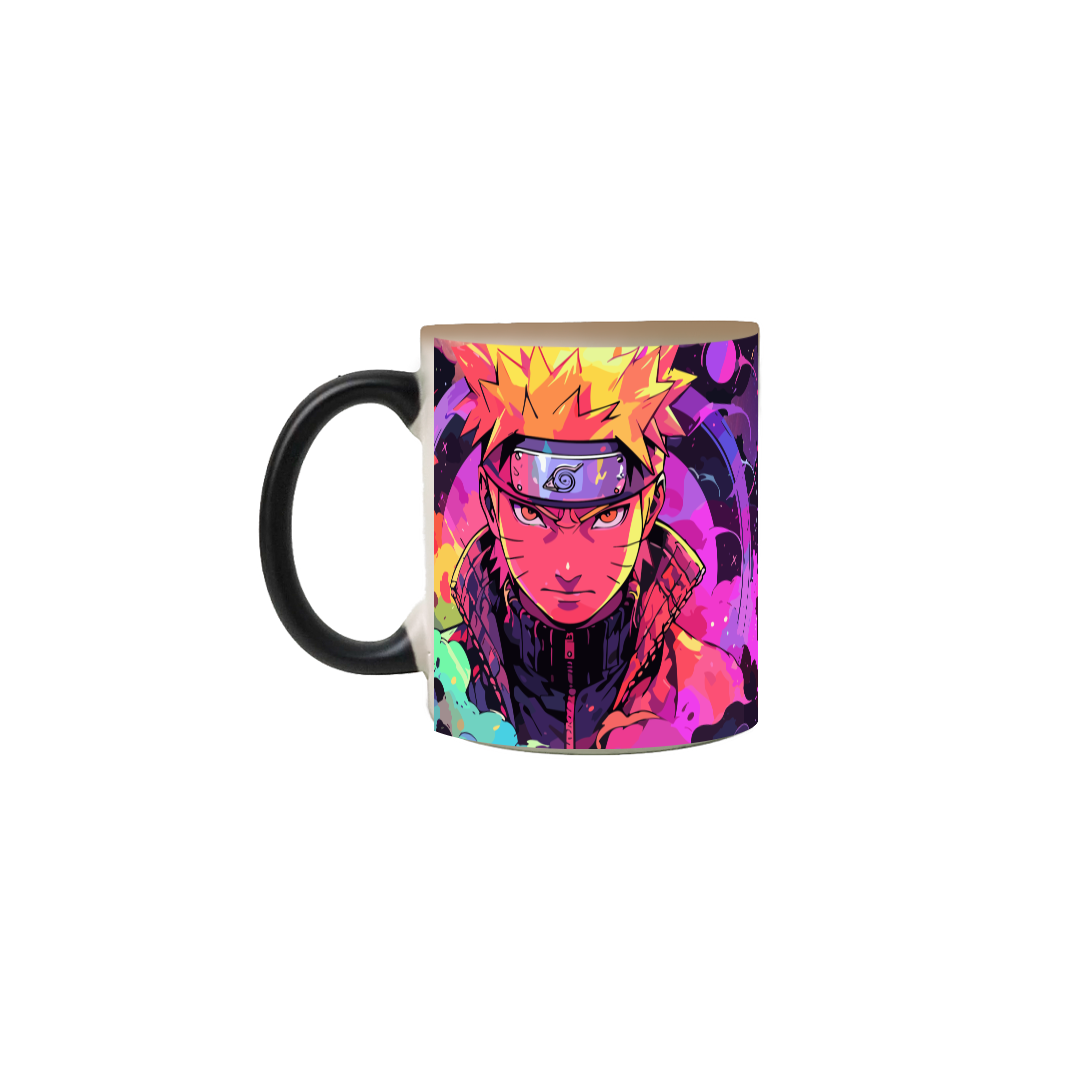 Nome do produto: Caneca Mágica  Naruto e Sasuke