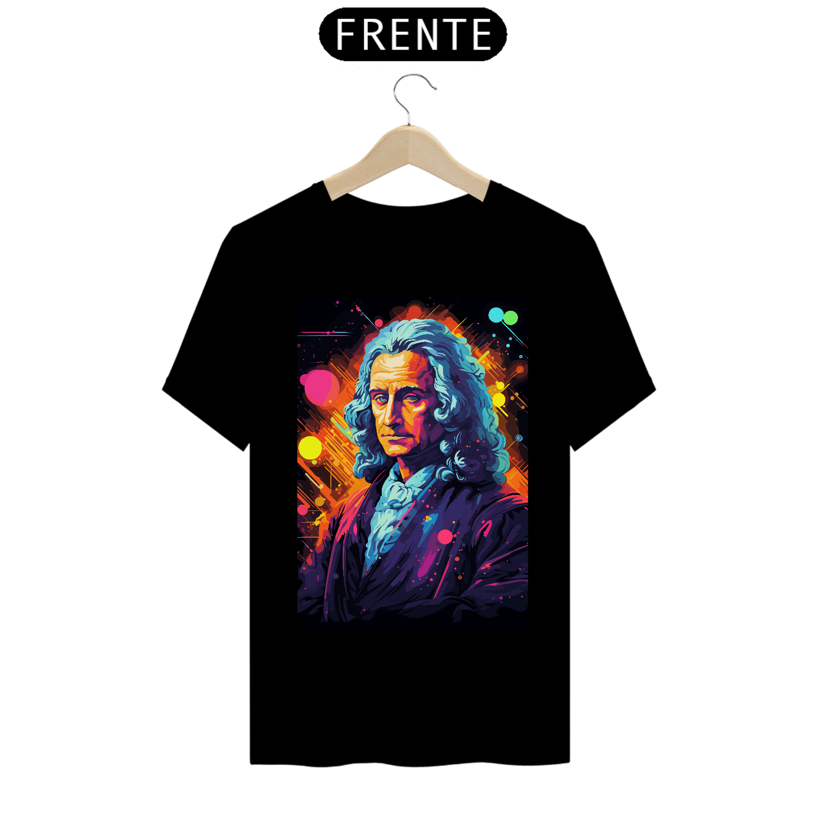 Nome do produto: Camiseta Isaac Newton Art