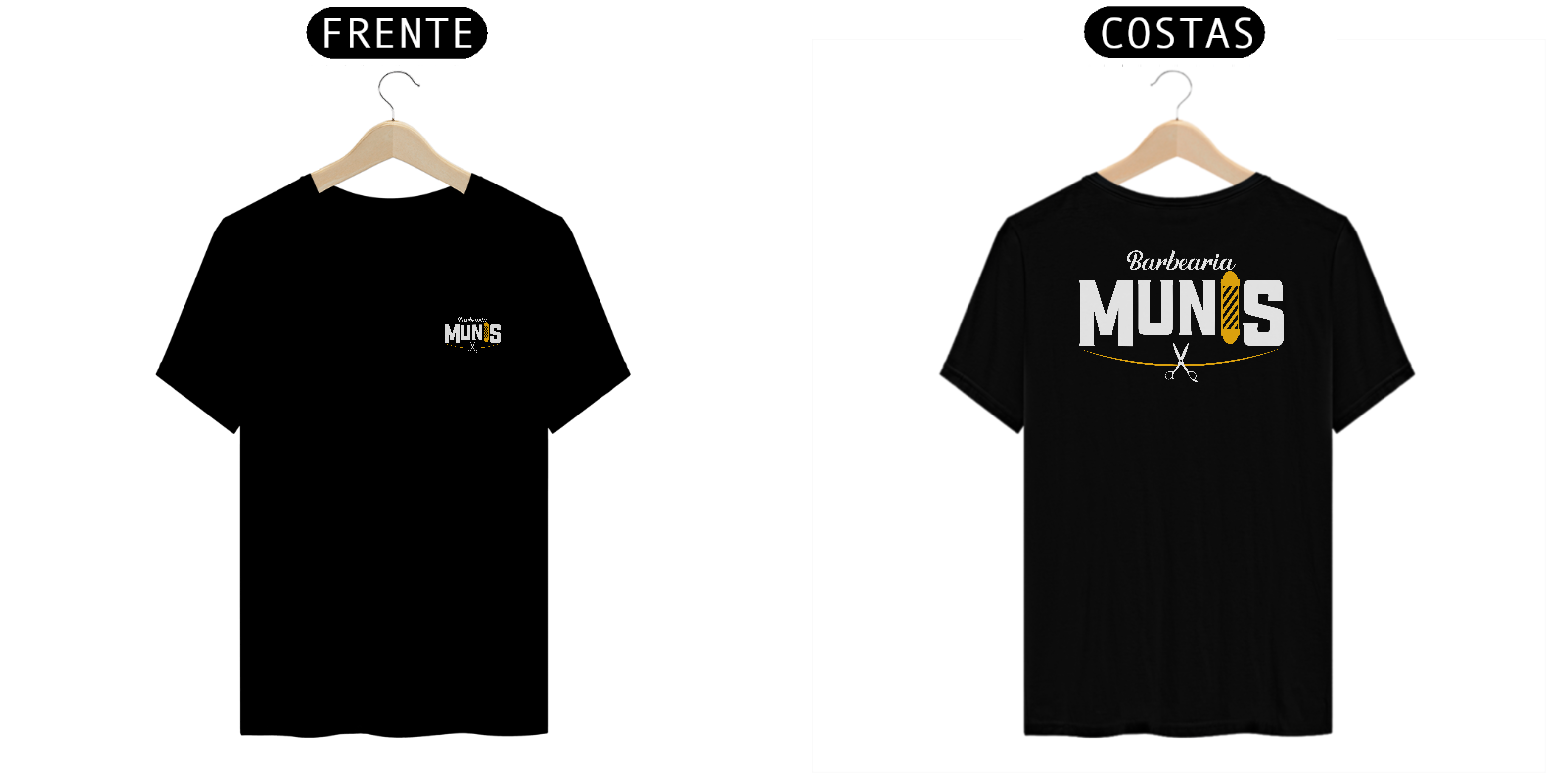 Nome do produto: Camiseta Uniforme Exclusivo Barbearia Munis