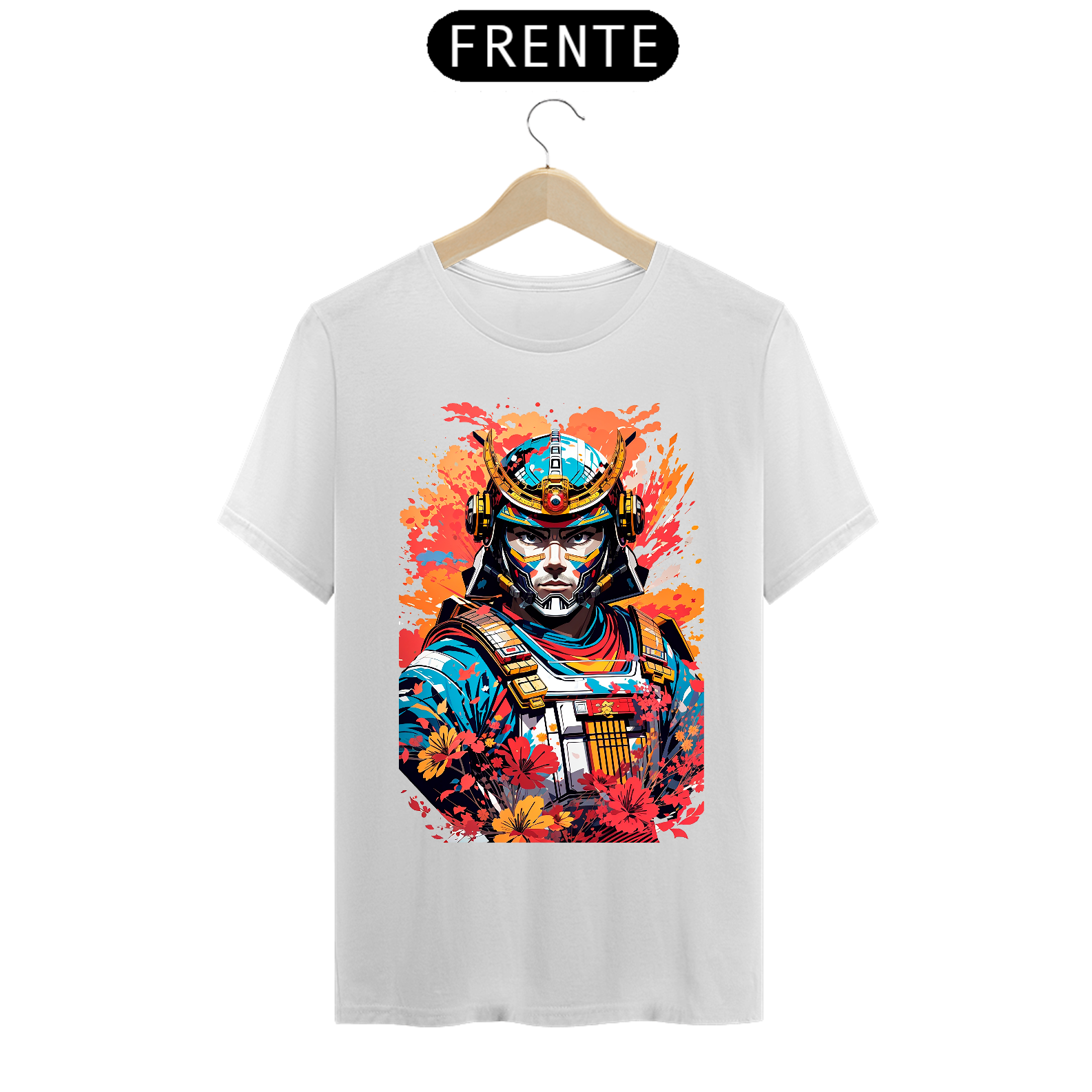 Nome do produto: 0000022 - T-Shirt Grafitti Art 001 Samurai