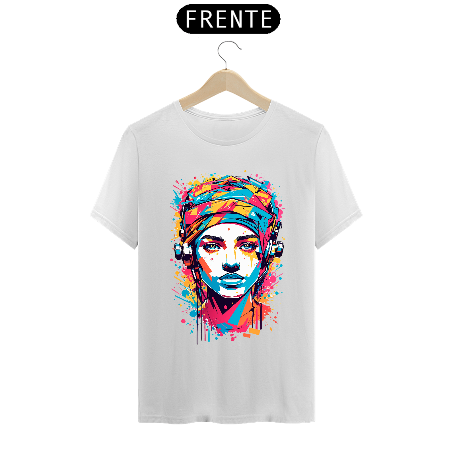Nome do produto: 0000031 - T-Shirt Grafitti Art 010 Mulher Futurística