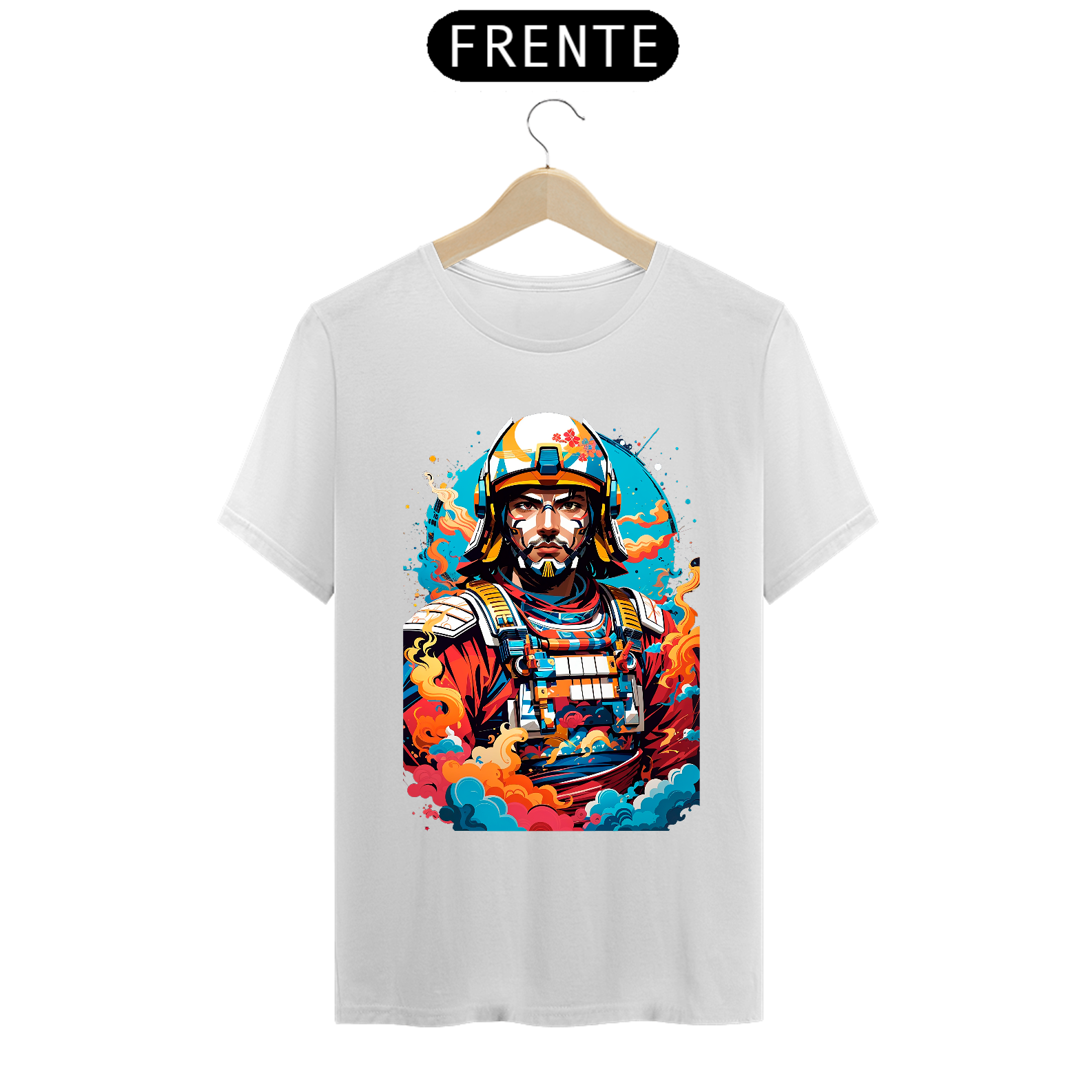 Nome do produto: 0000036 - T-Shirt Grafitti Art 015 Samurai