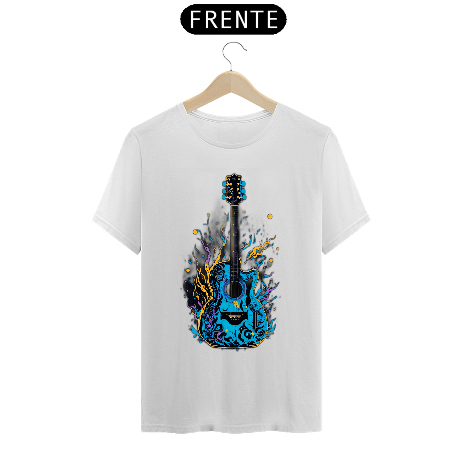 Nome do produto: 0000252 - T-Shirt Grafitti Art 024 Violão