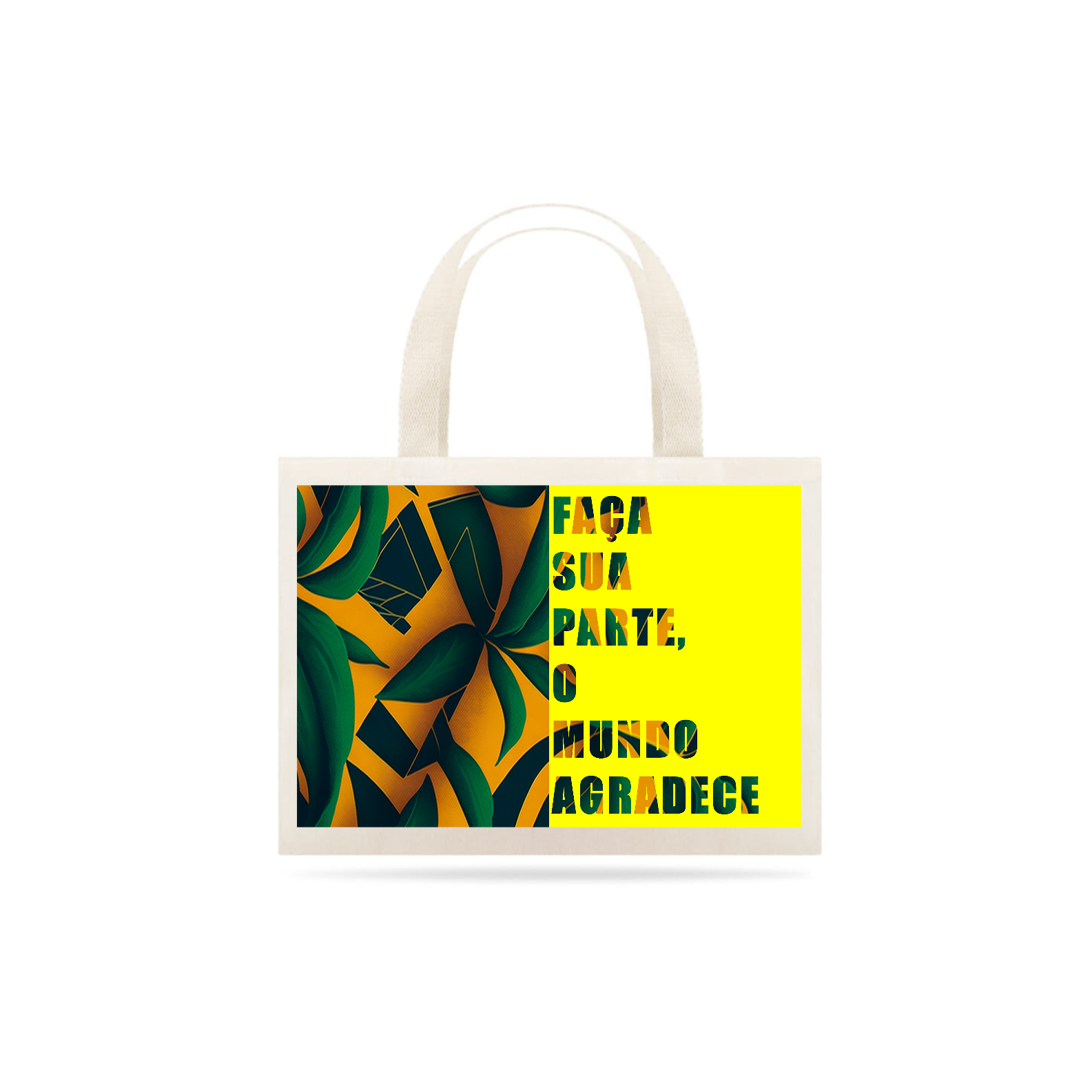 Nome do produto: 0000288 - Ecobag Frases Ecológicas 009 Faça Sua Parte, O Mundo Agradece