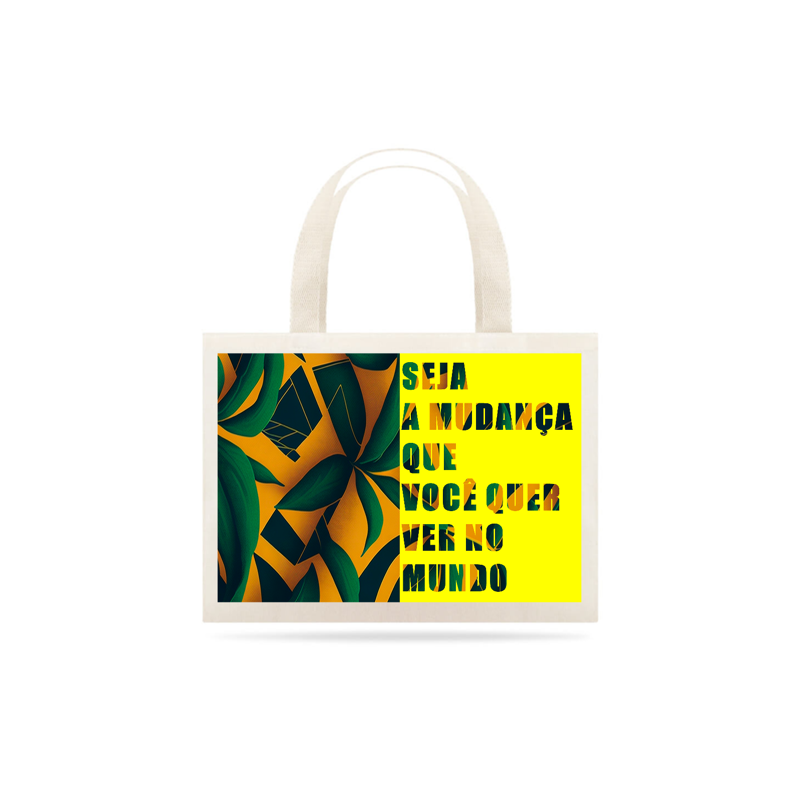 Nome do produto: 0000295 - Ecobag Frases Ecológicas 016 Seja A Mudança Que Você Quer Ver No Mundo