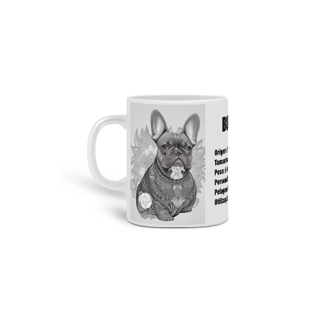 Nome do produto: 0000262 -  Caneca Pet Dog 008 Bulldog Francês