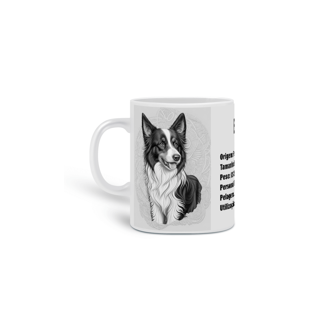Nome do produto: 0000273 -  Caneca Pet Dog 019 Border Collie