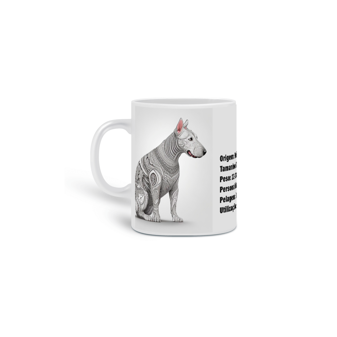 Nome do produto: 0000275 -  Caneca Pet Dog 021 Bull Terrier