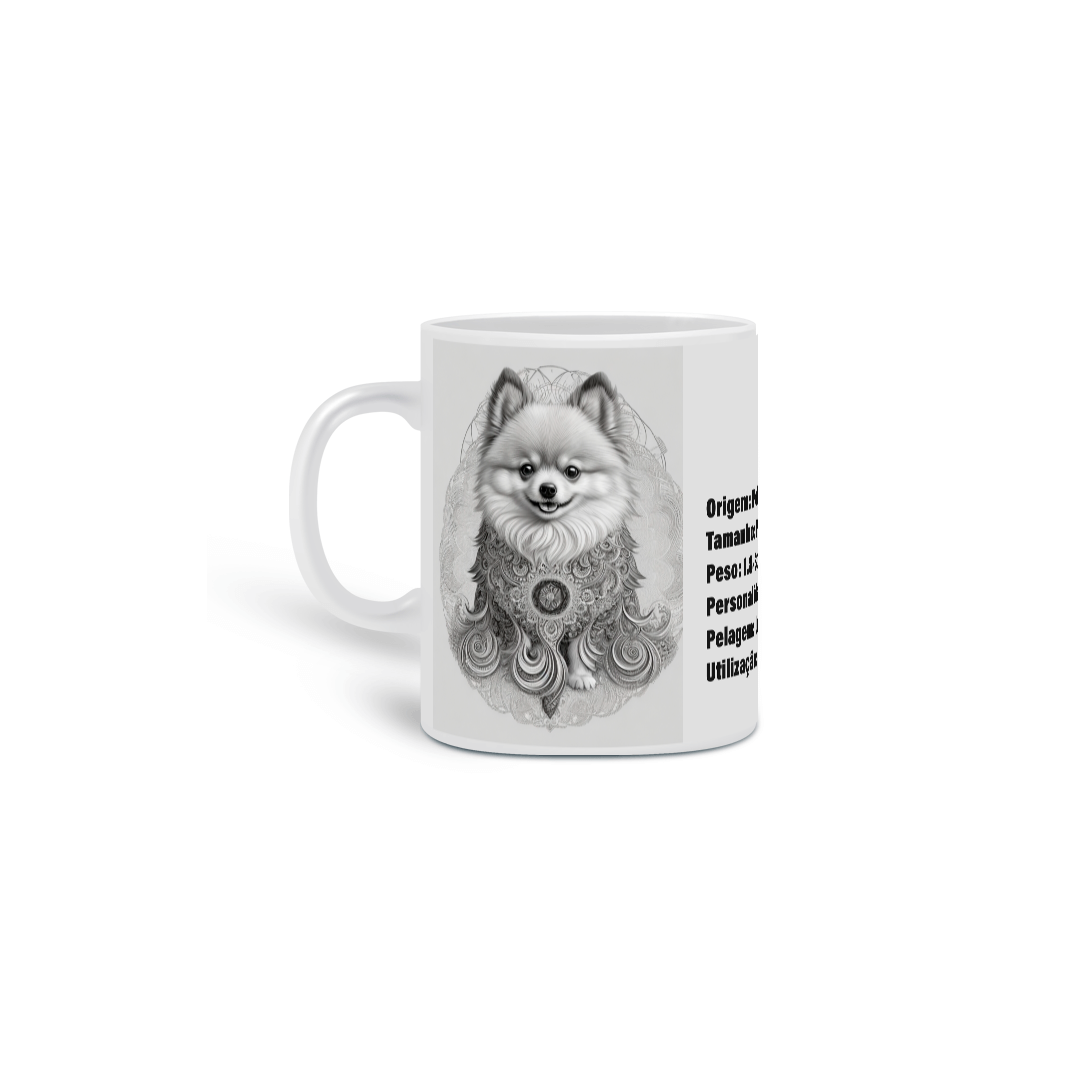 Nome do produto: 0000276 -  Caneca Pet Dog 022 Pomerânia
