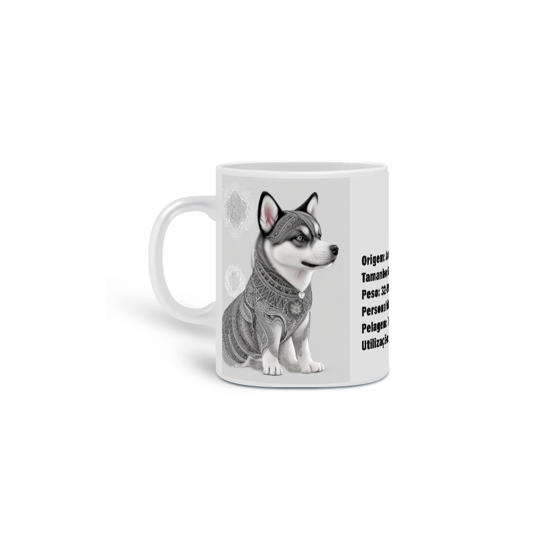 Nome do produto: 0000278 -  Caneca Pet Dog 024 Akita Inu