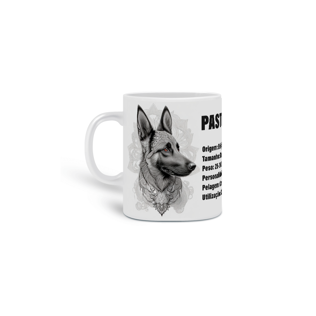 Nome do produto: 0000279 -  Caneca Pet Dog 025 Pastor Belga Malinois
