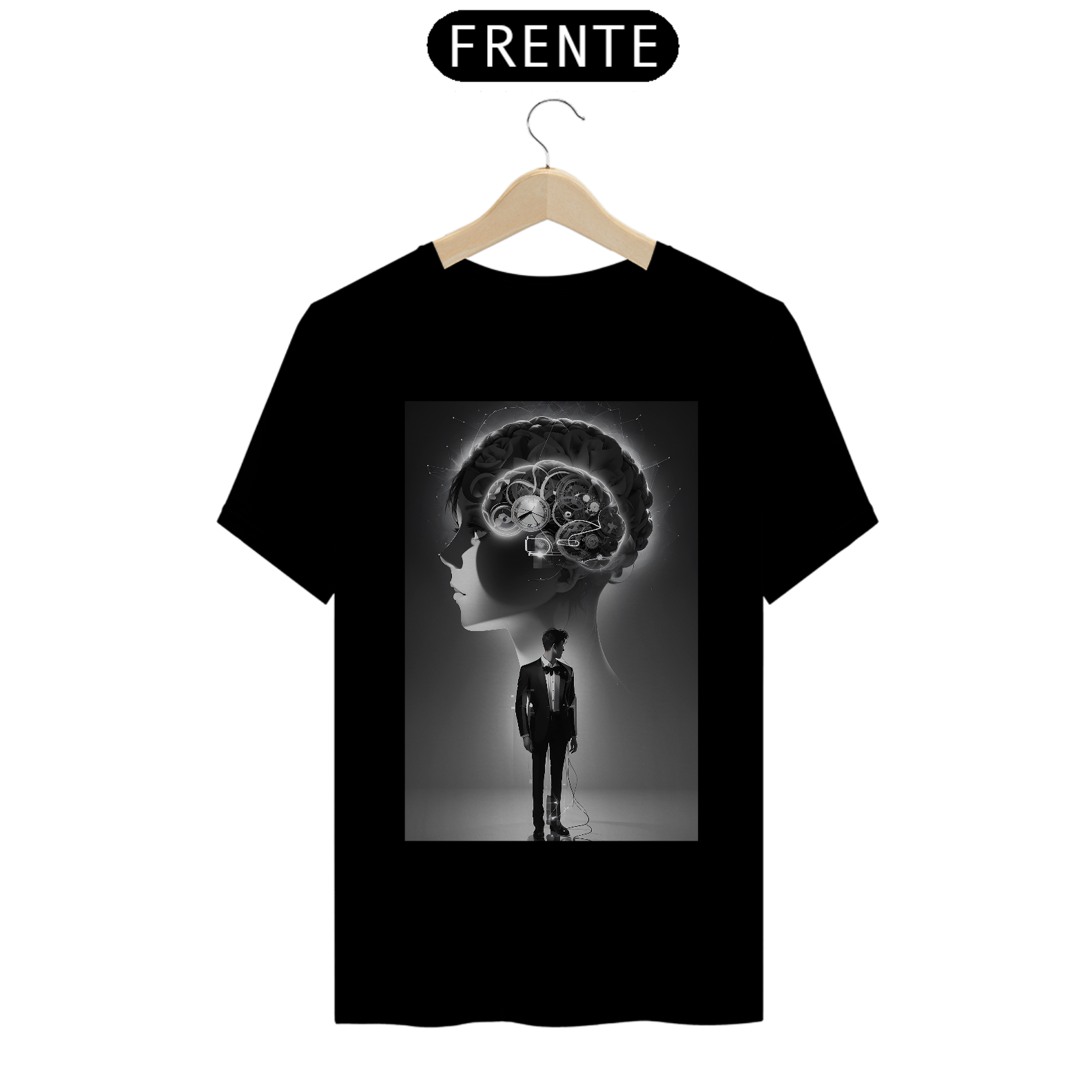 Nome do produto: 0000179 - T-Shirt Som, Mente, Tempo e Mistério 012