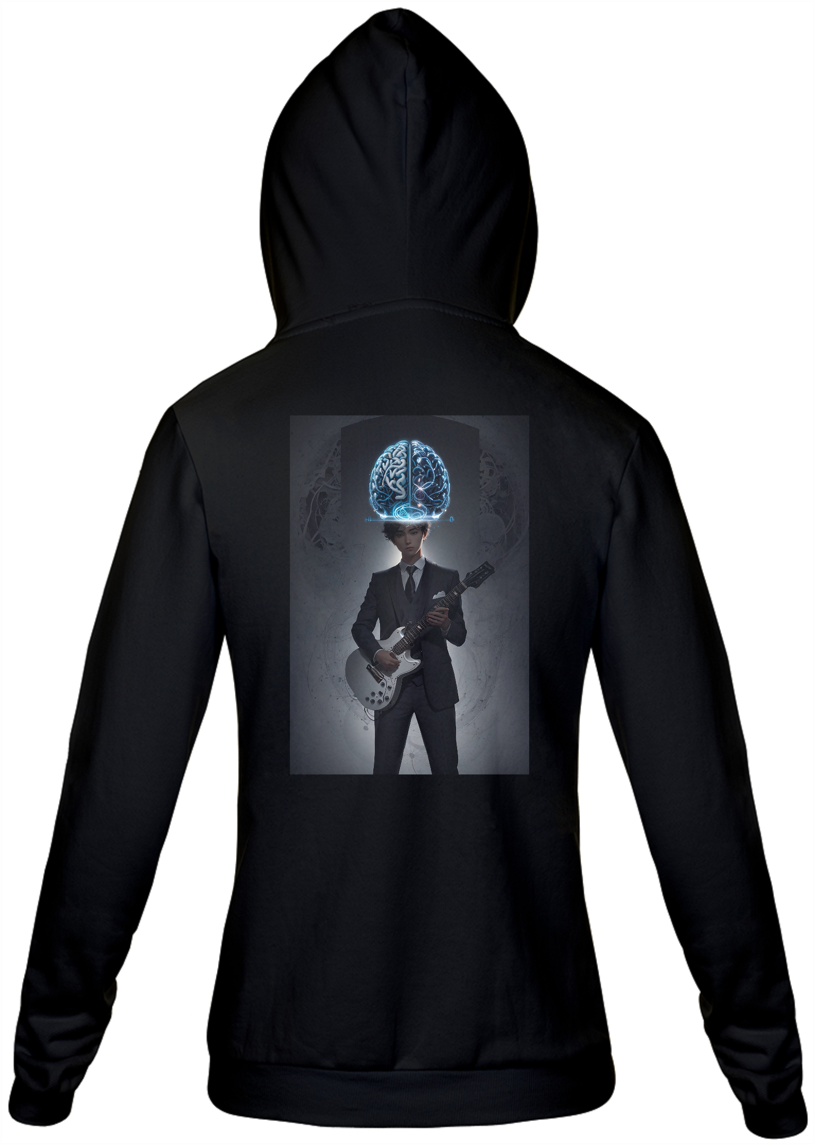 Nome do produto: 0000198 - Moletom Com Zíper Som, Mente, Tempo e Mistério 009