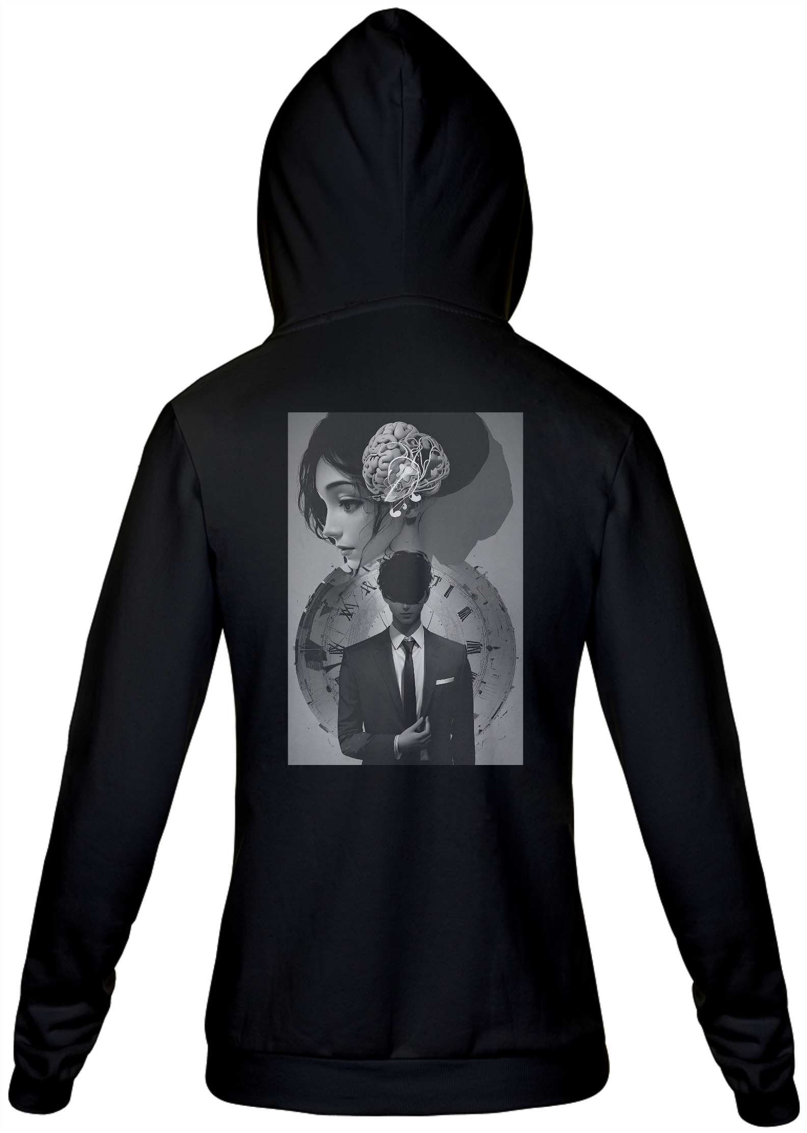 Nome do produto: 0000199 - Moletom Com Zíper Som, Mente, Tempo e Mistério 010