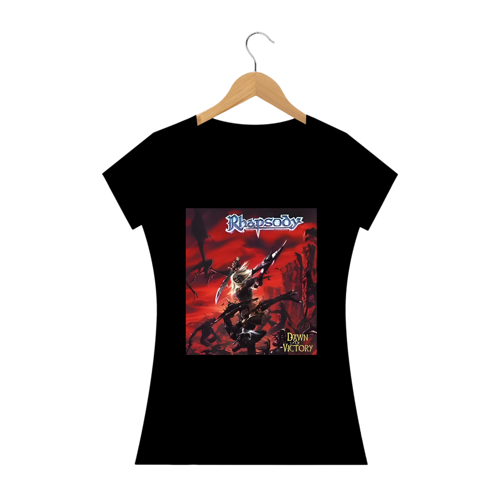 Nome do produto: Camiseta Baby Look Feminina Prime - Rhapsody - Dawn Of Victory