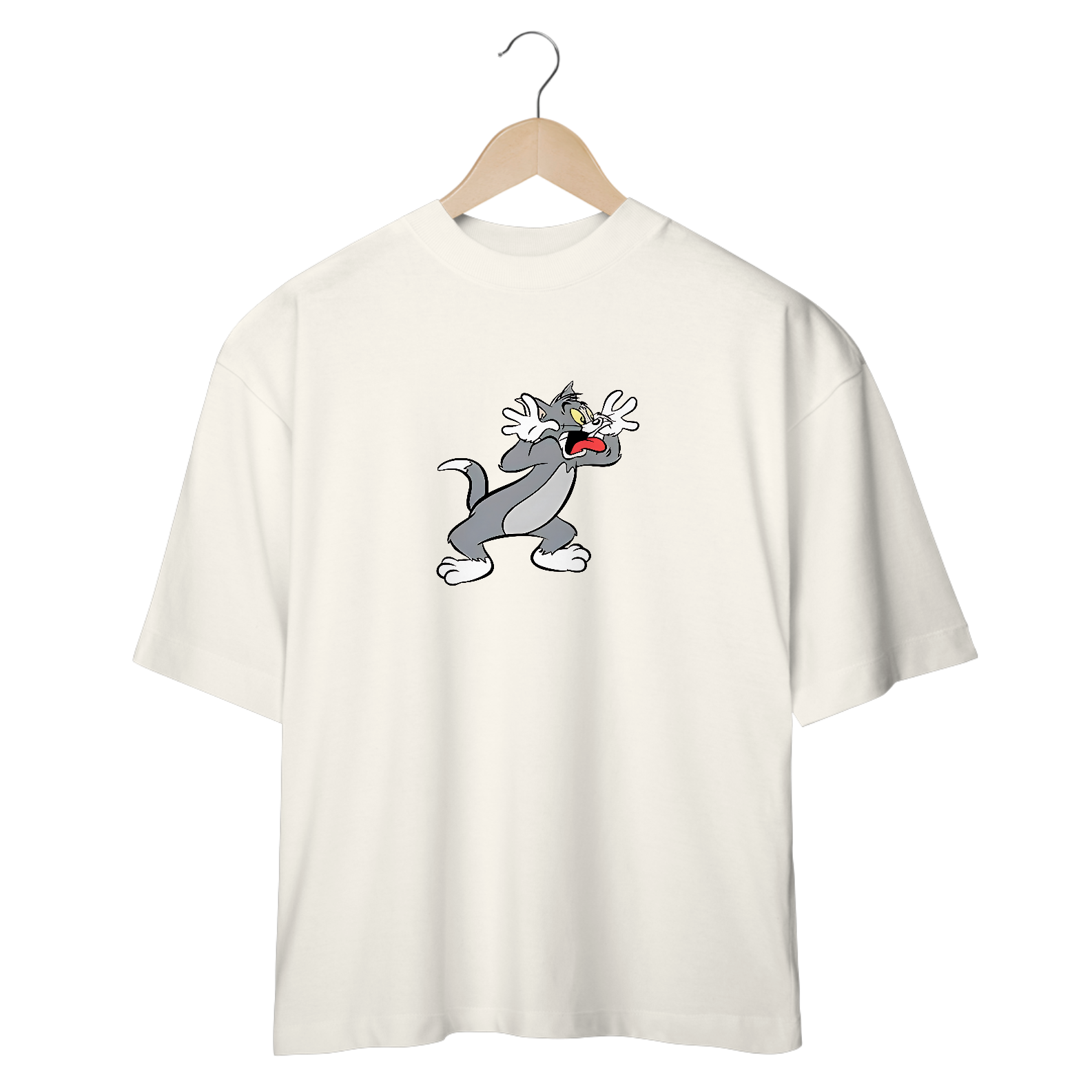 Camiseta Tom, Tom & Jerry, Estampa na Frente  ,OVERSIZED PREMIUM