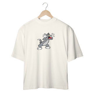 Camiseta Tom, Tom & Jerry, Estampa na Frente  ,OVERSIZED PREMIUM