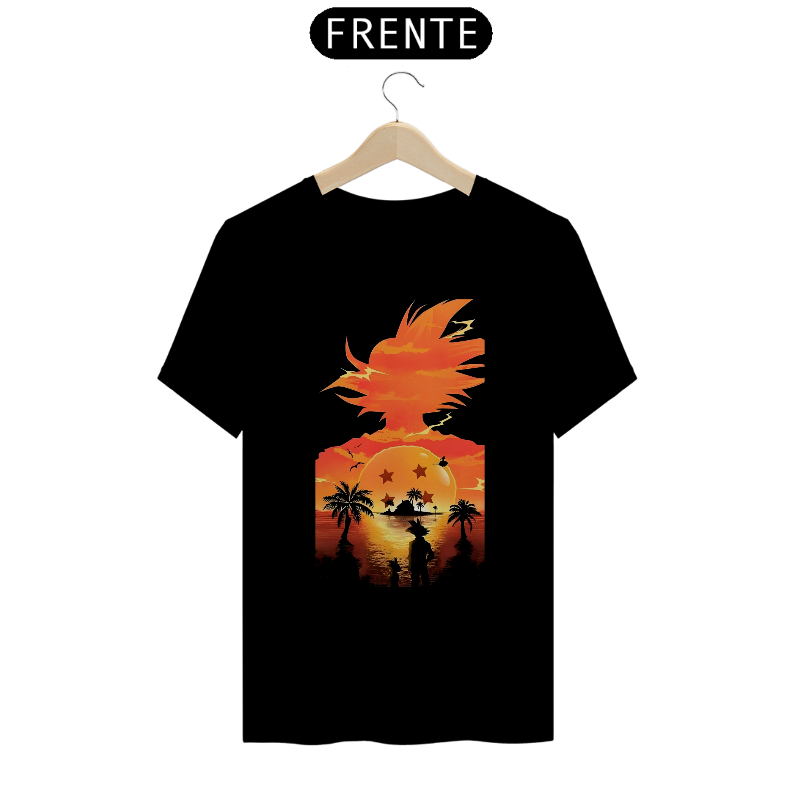 Camiseta Dragon Ball Z Paisagem Goku SUPER PROMOÇÃO