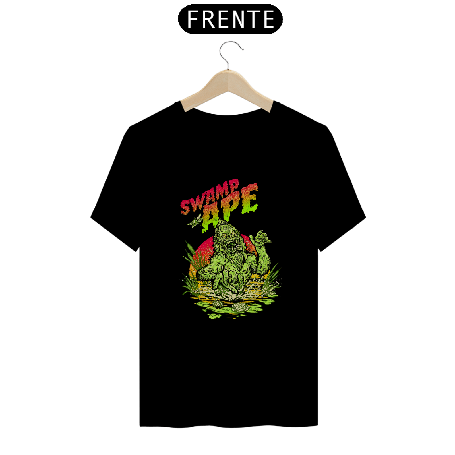 Camiseta Swamp Ape, Pé Grande, Classic