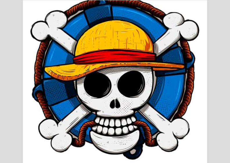 Nome do produto: poster logo One piece  para quarto