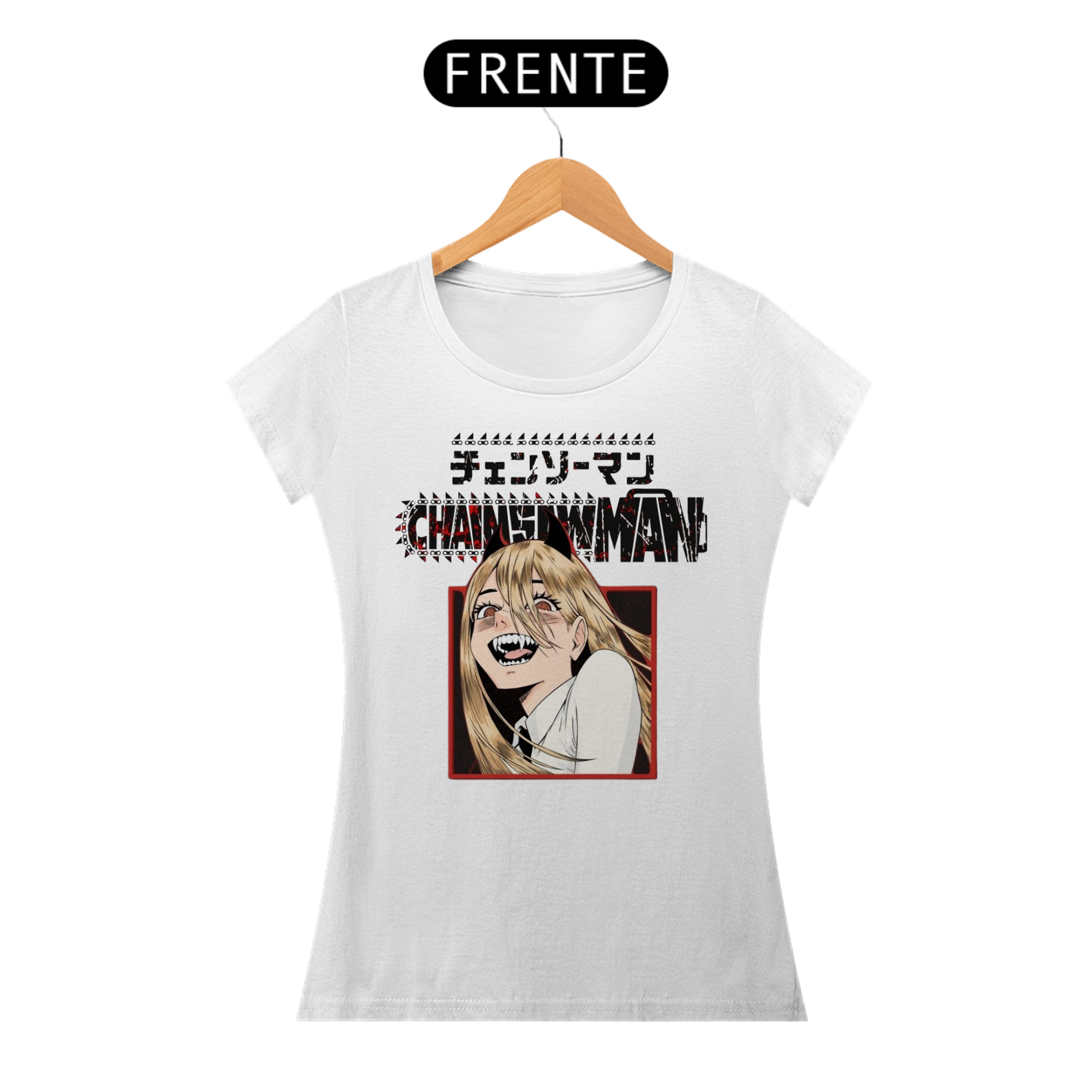 Nome do produto: T-SHIRT BABY LONG CHAINSAW MAN 