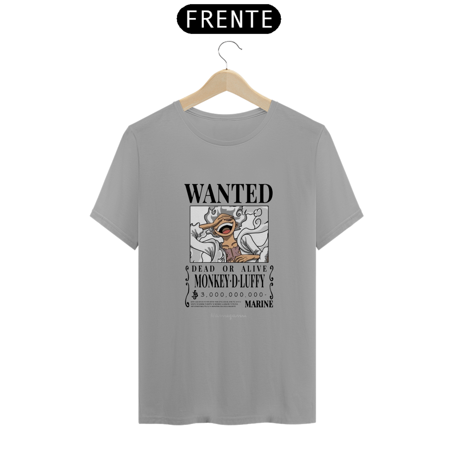 Nome do produto: T-SHIRT LUFFY WANTED