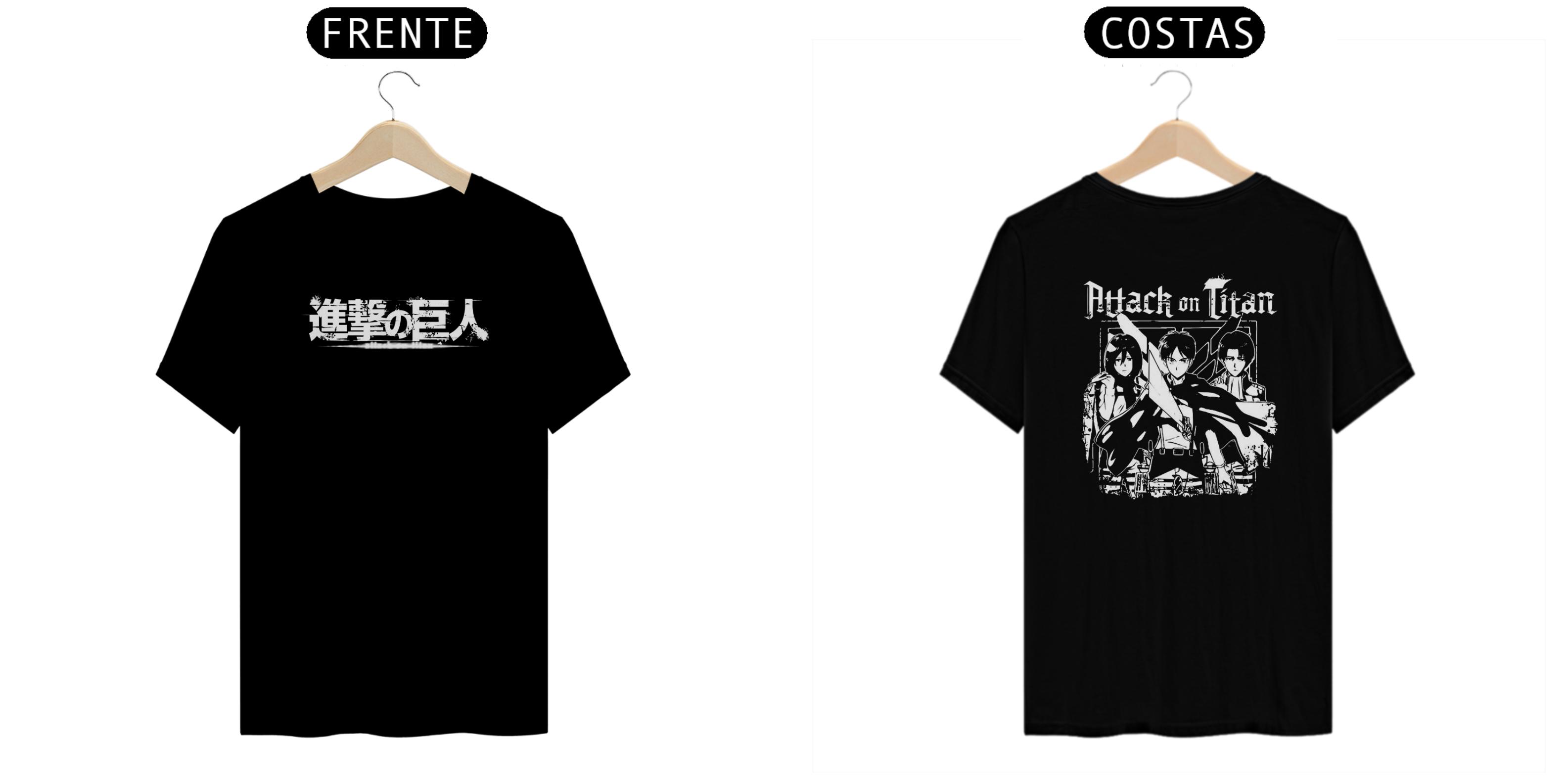 Nome do produto: T-SHIRT ATTACK ON TITAN