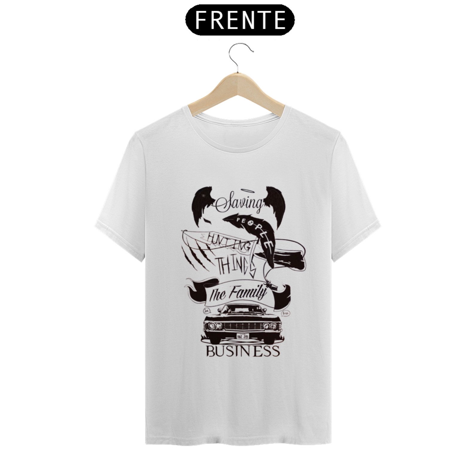 Nome do produto: Camiseta - Supernatual Na estrada