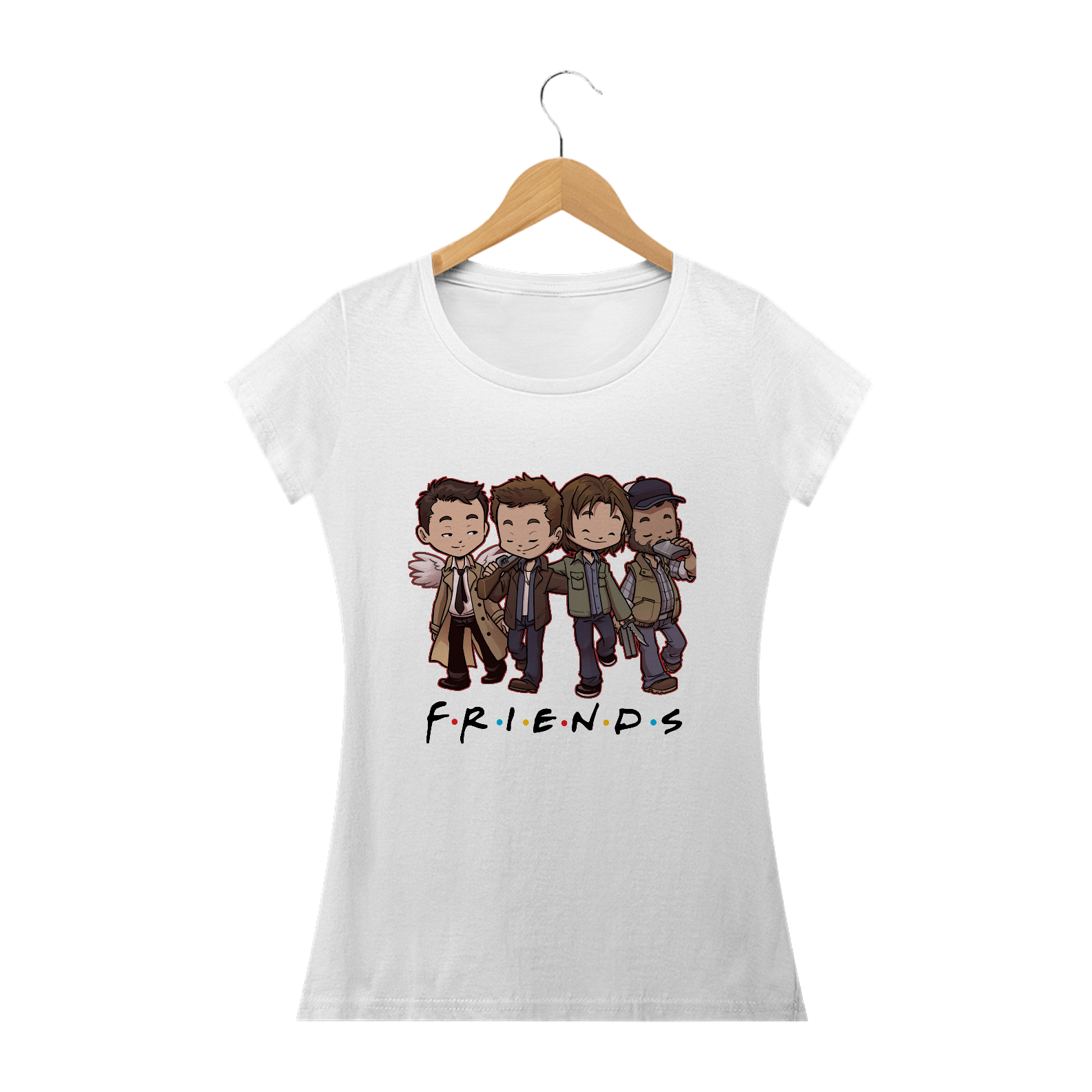 Nome do produto: Camiseta Feminina - Supernatural Friends 
