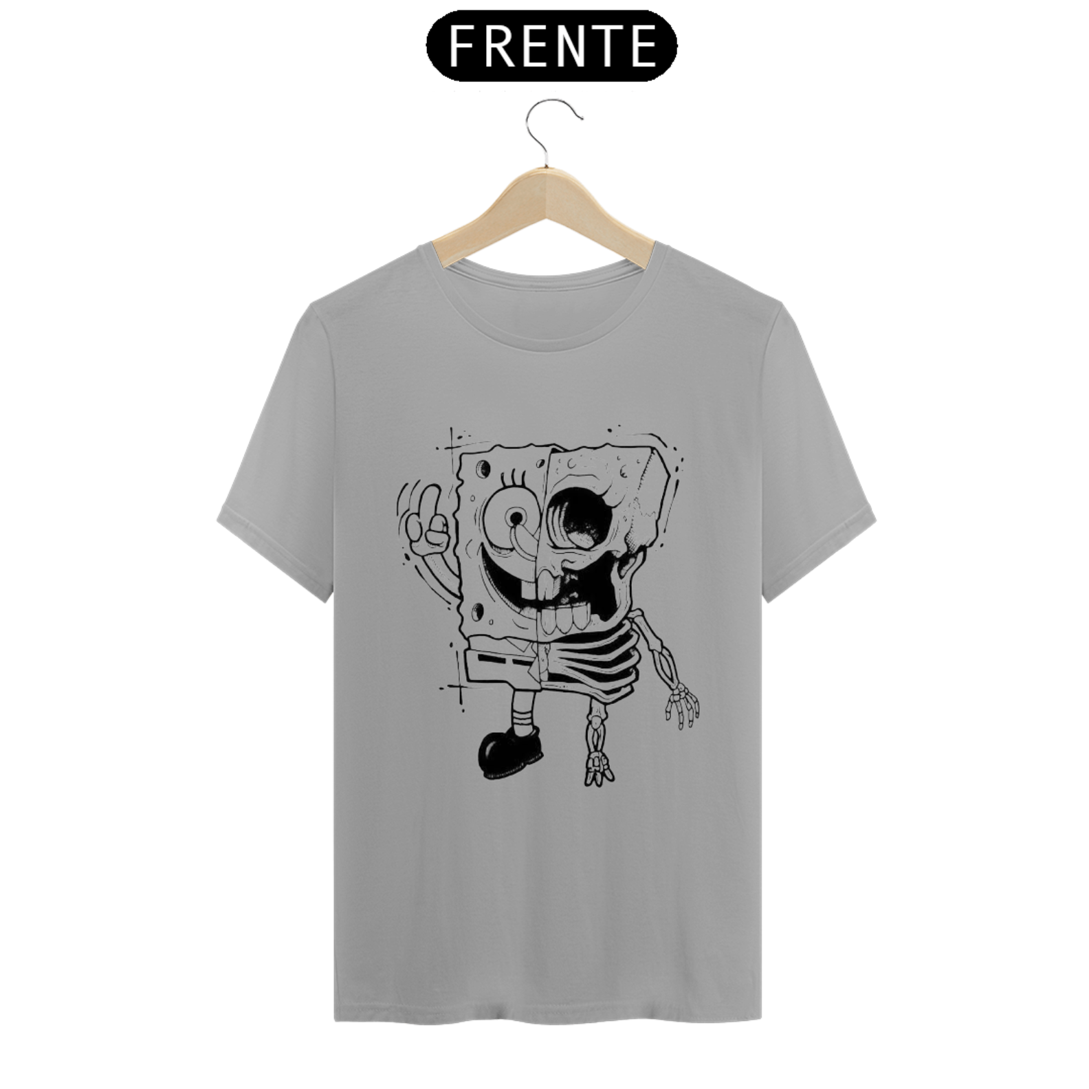 Nome do produto: Camiseta - Bob Esponha Skull