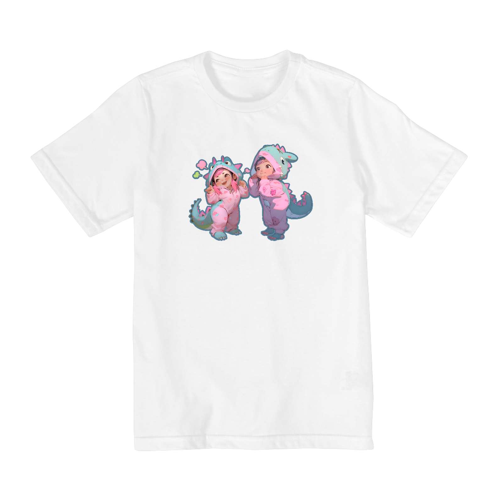 Nome do produto: IRMÃZINHAS DE PIJAMA CAMISETA INFANTIL DE 2 A 8 ANOS