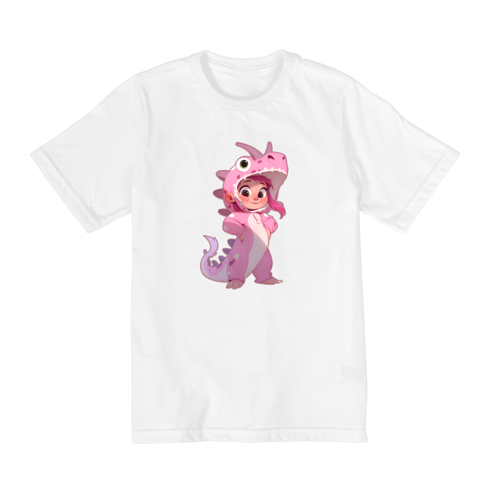Nome do produto: PINK LITTLE DRAGON CAMISETA INFANTIL DE 2 A 8 ANOS