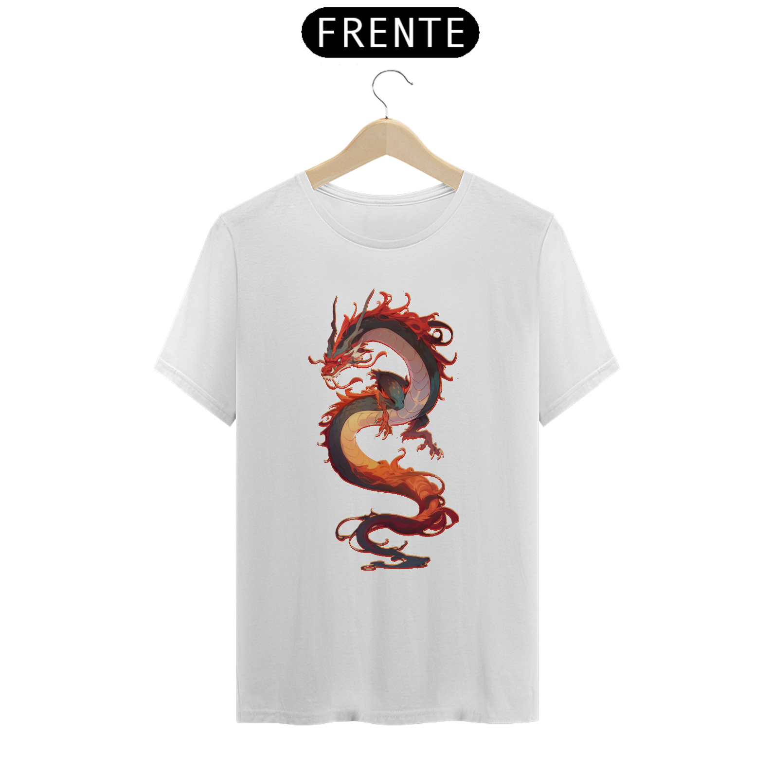 Nome do produto: O DRAGÃO CHINÊS T-SHIRT CLASSIC