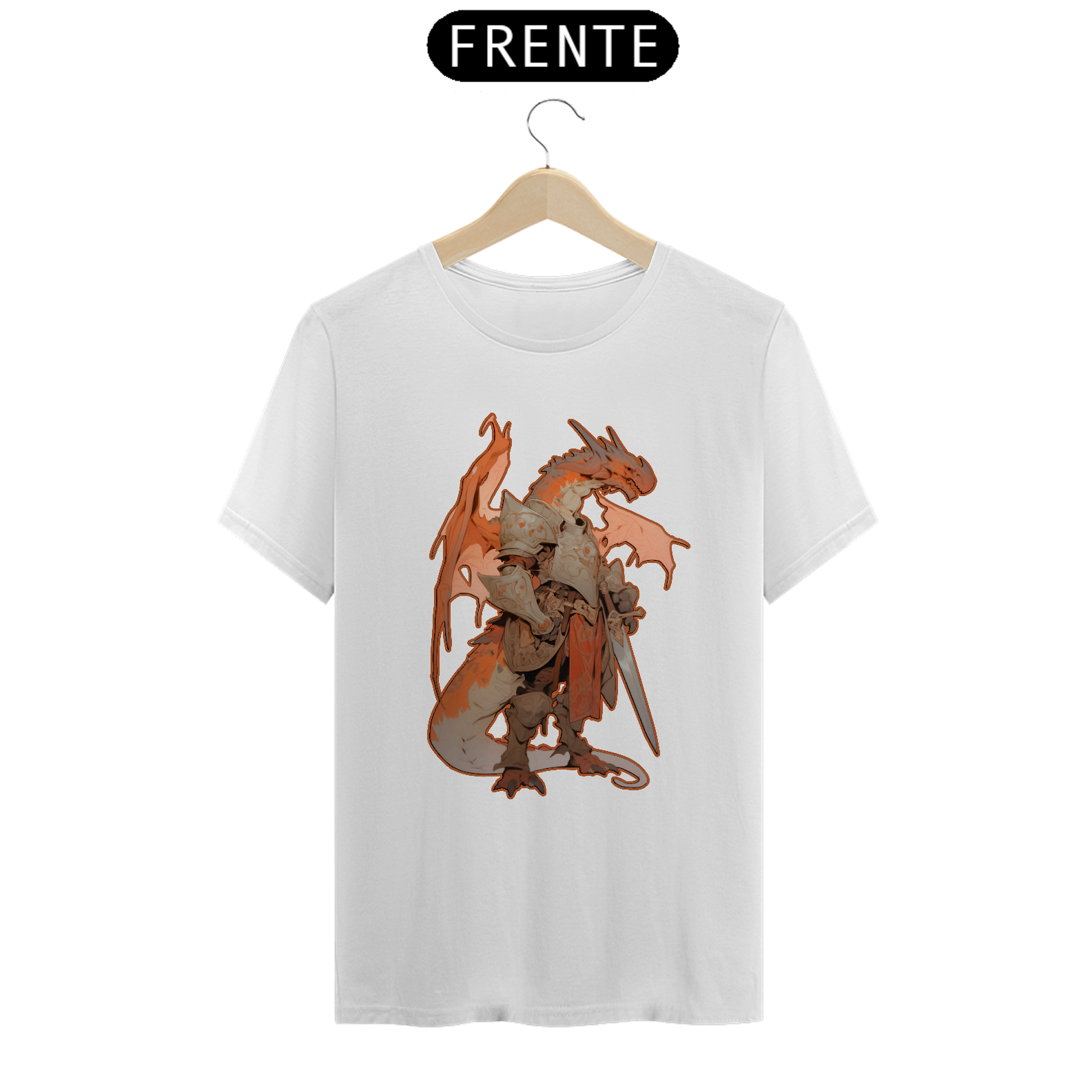 Nome do produto: MEDIEVAL DRAGON T-SHIRT CLASSIC