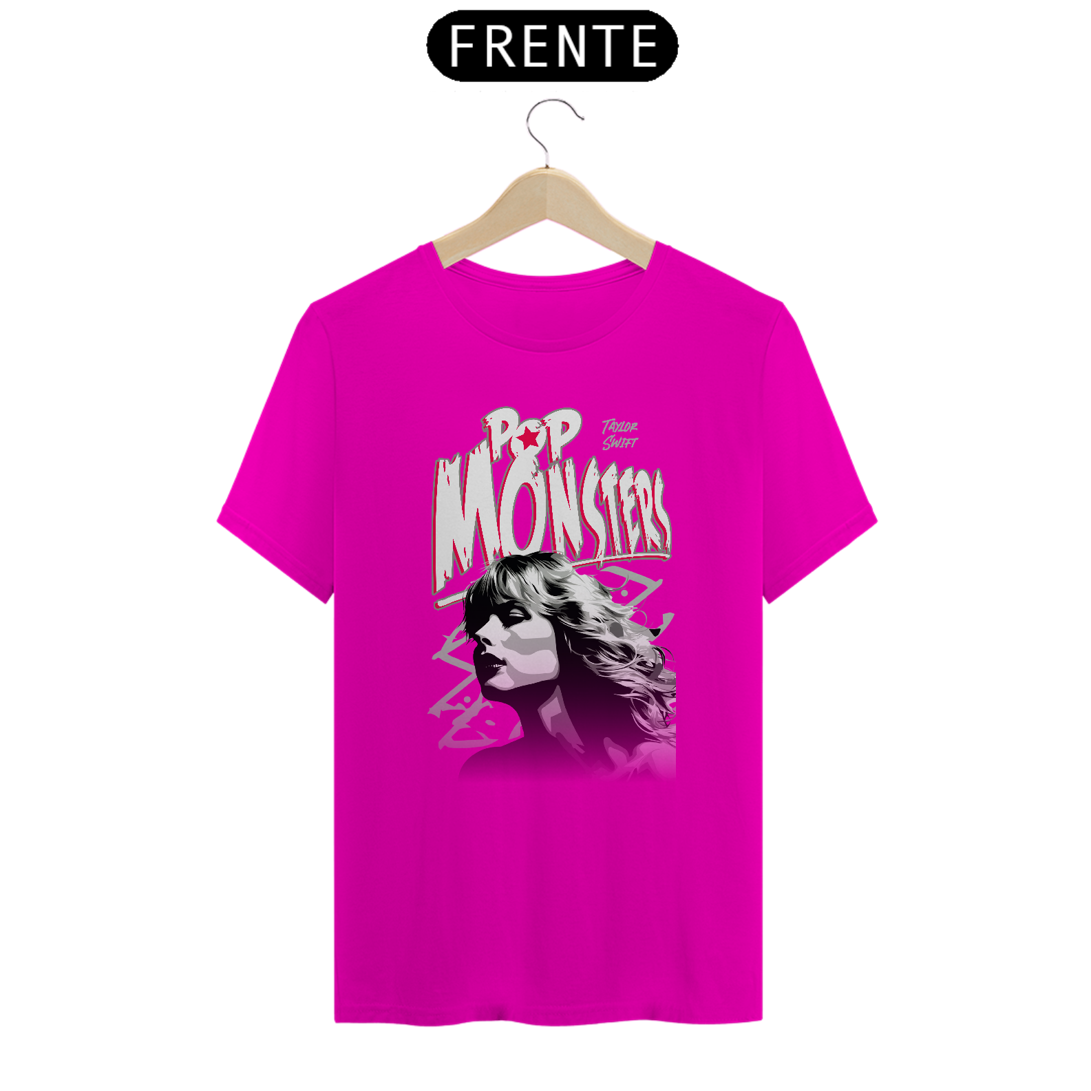 Nome do produto: TAYLOR SWIFT COLEÇÃO POP MONSTERS T-SHIRT CLASSIC