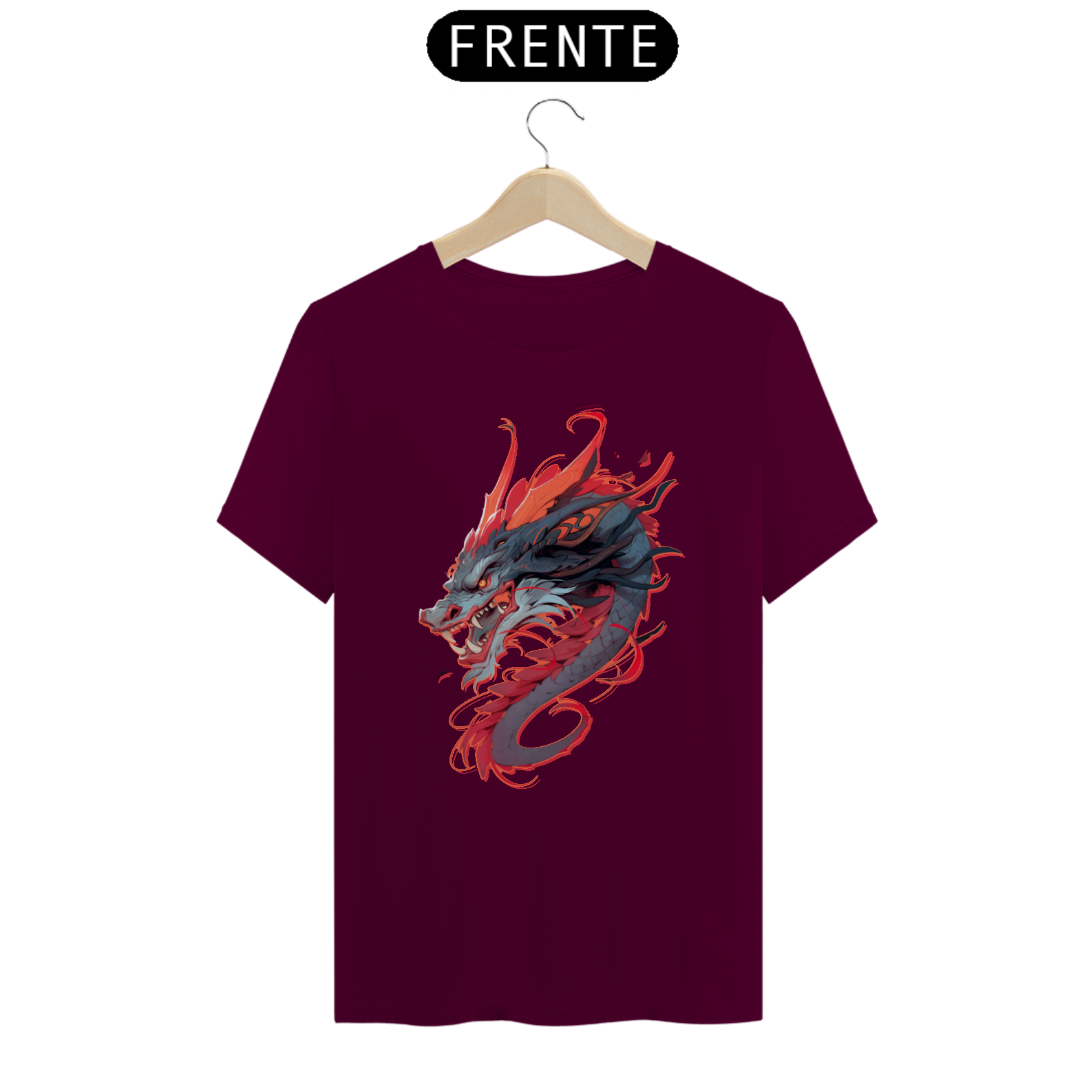 Nome do produto: A CABEÇA DO DRAGÃO VERMELHO T-SHIRT CLASSIC