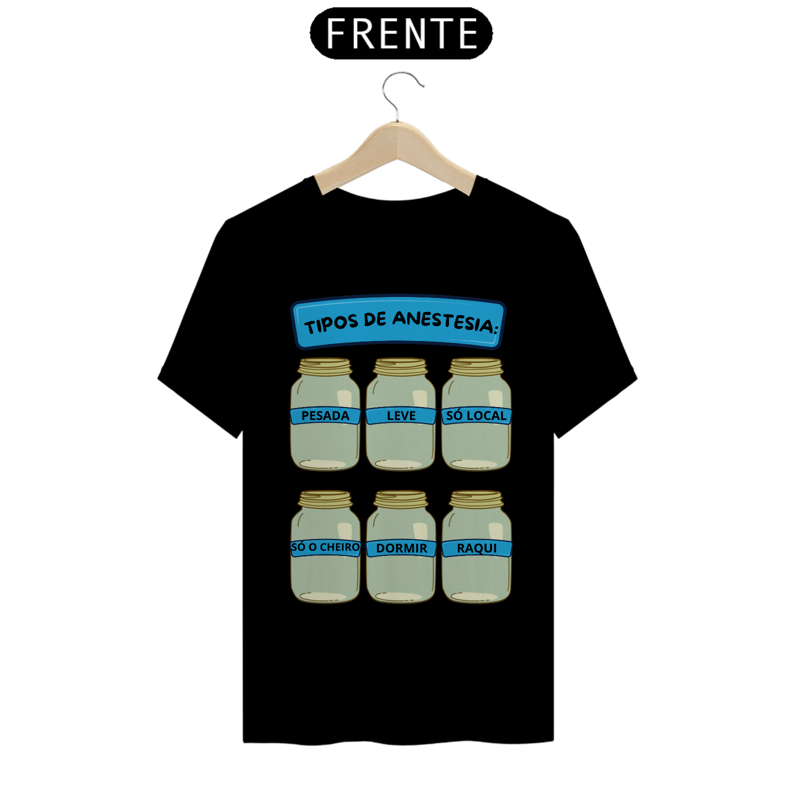 Nome do produto: Camiseta Tipos de Anestesia