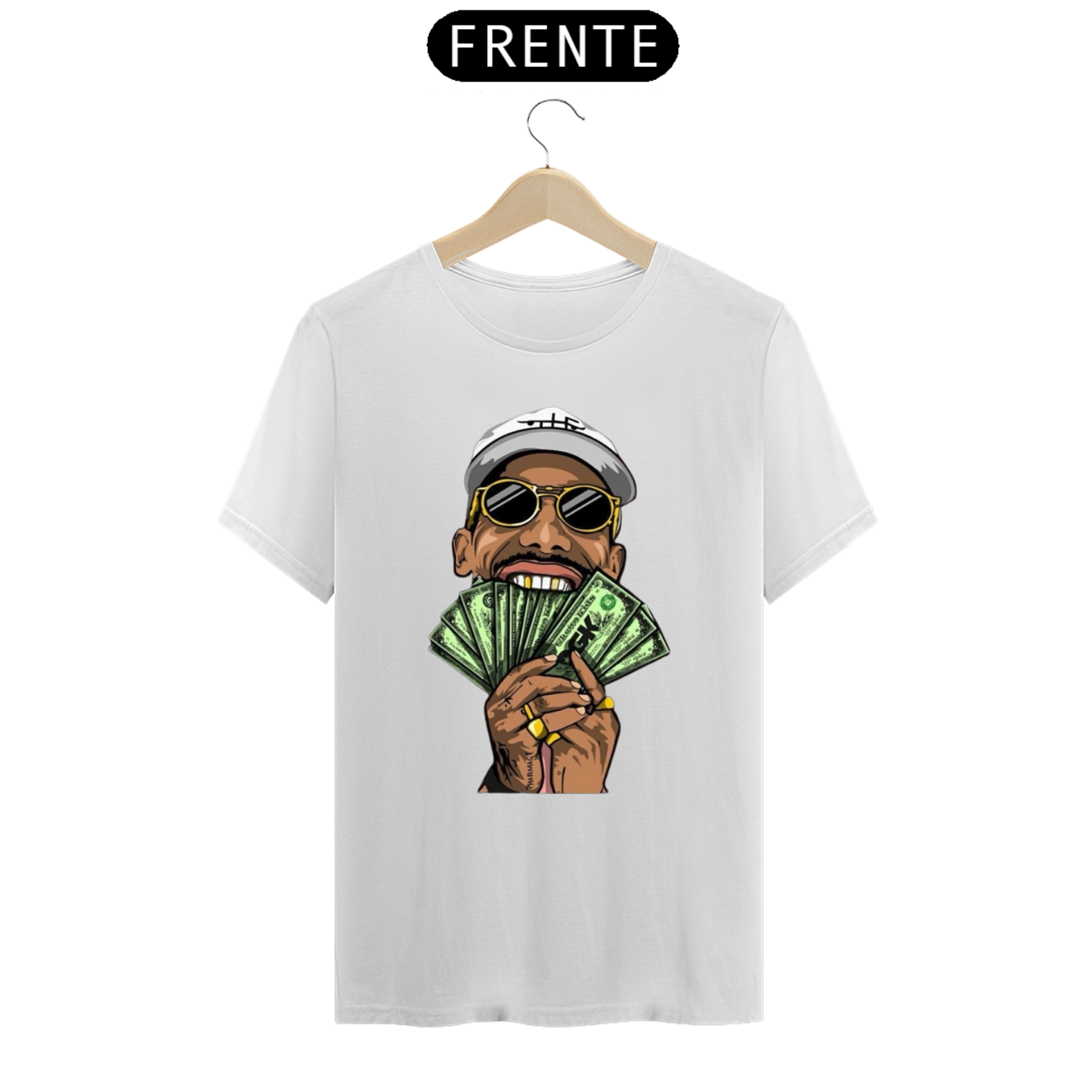 Nome do produto: T-SHIRT GOLD MONEY