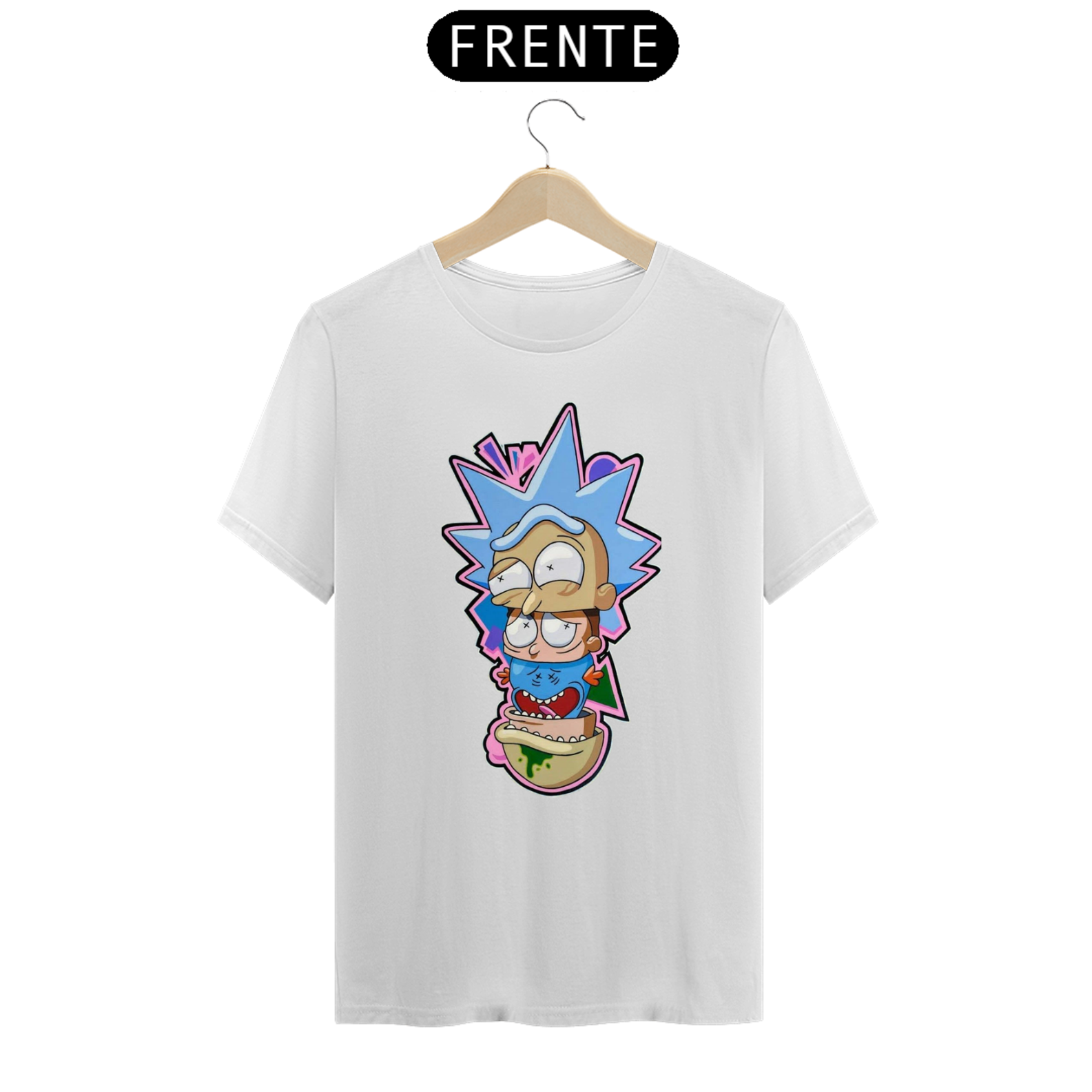 Nome do produto: T-SHIRT CLASSIC RICK AND MORTY