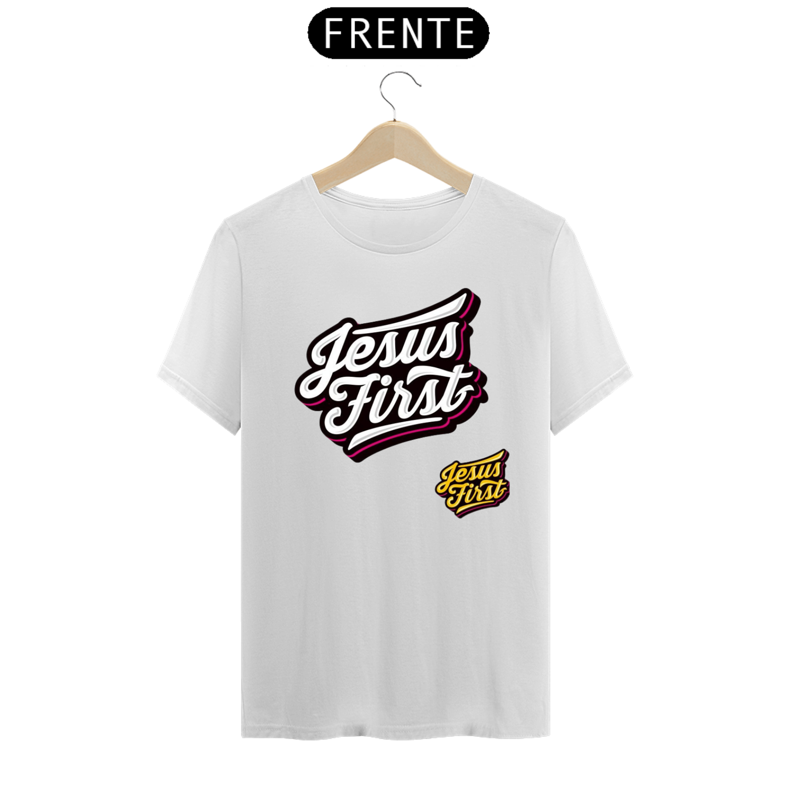 Nome do produto: T-SHIRT JESUS FIRST