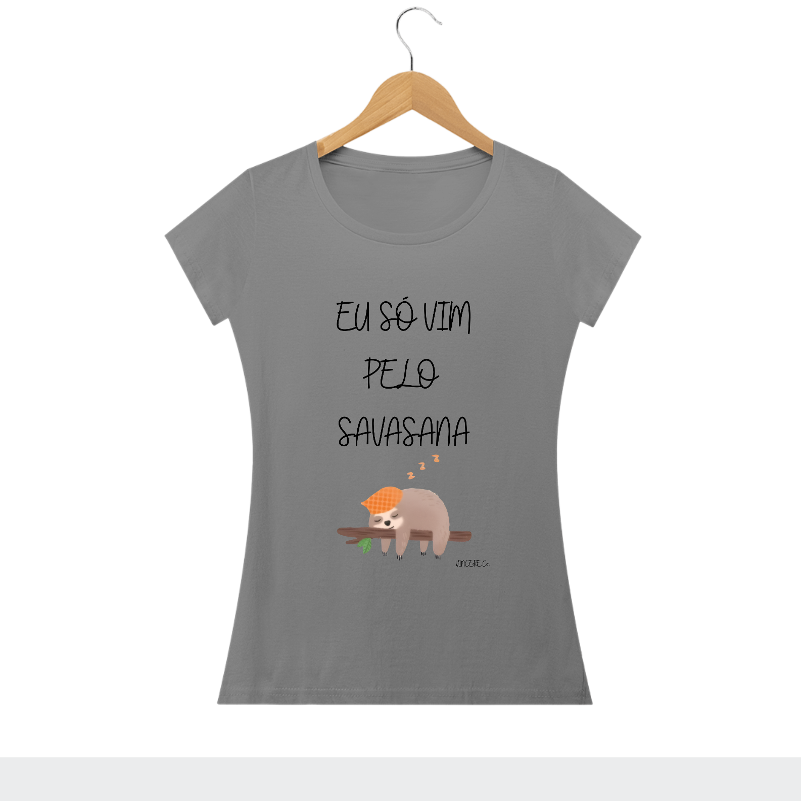Nome do produto: Camiseta Yoga - Só vim pelo Savasana