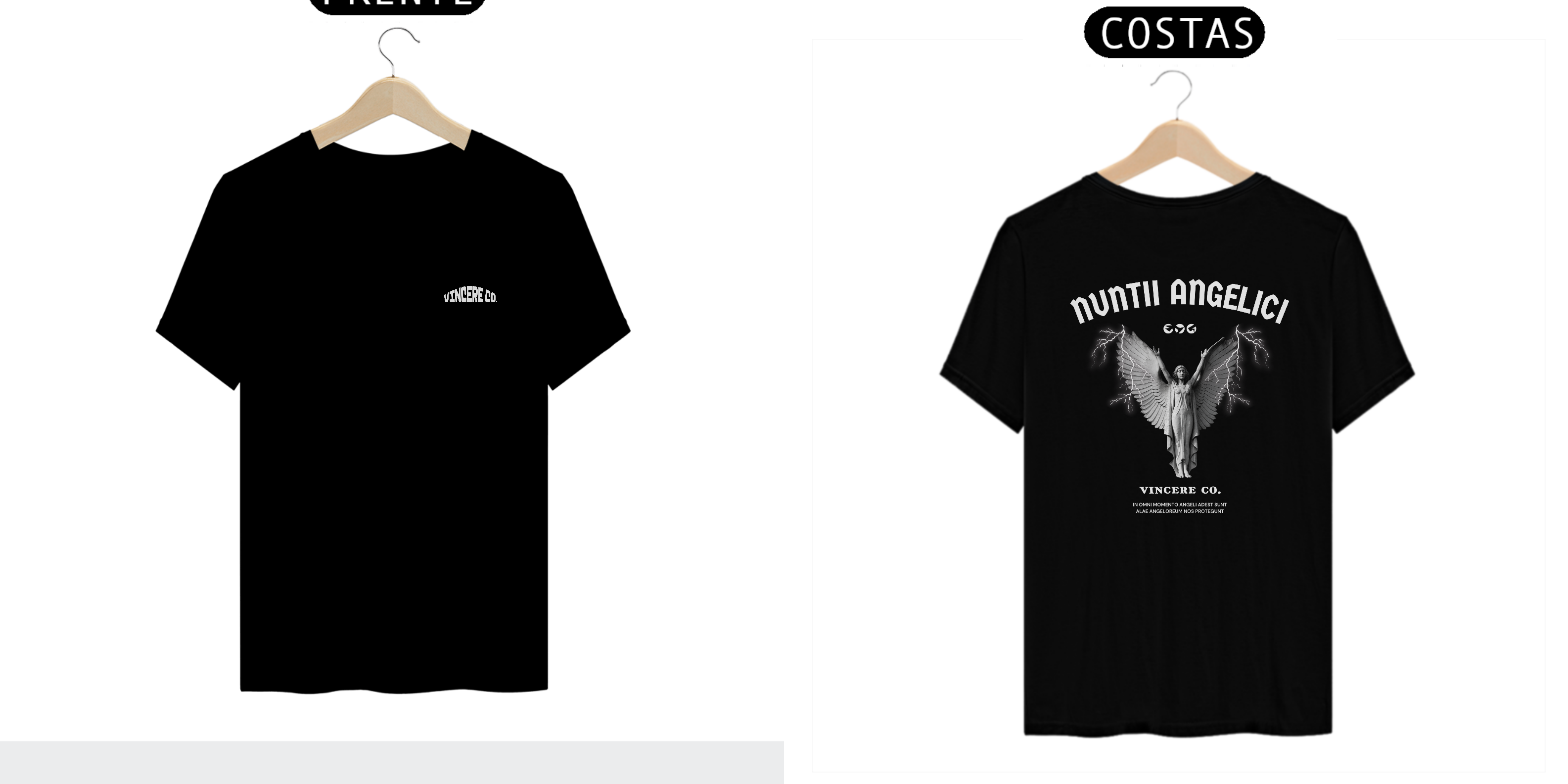 Nome do produto: T-shirt Angelical Camiseta Angelical Vincere Co.