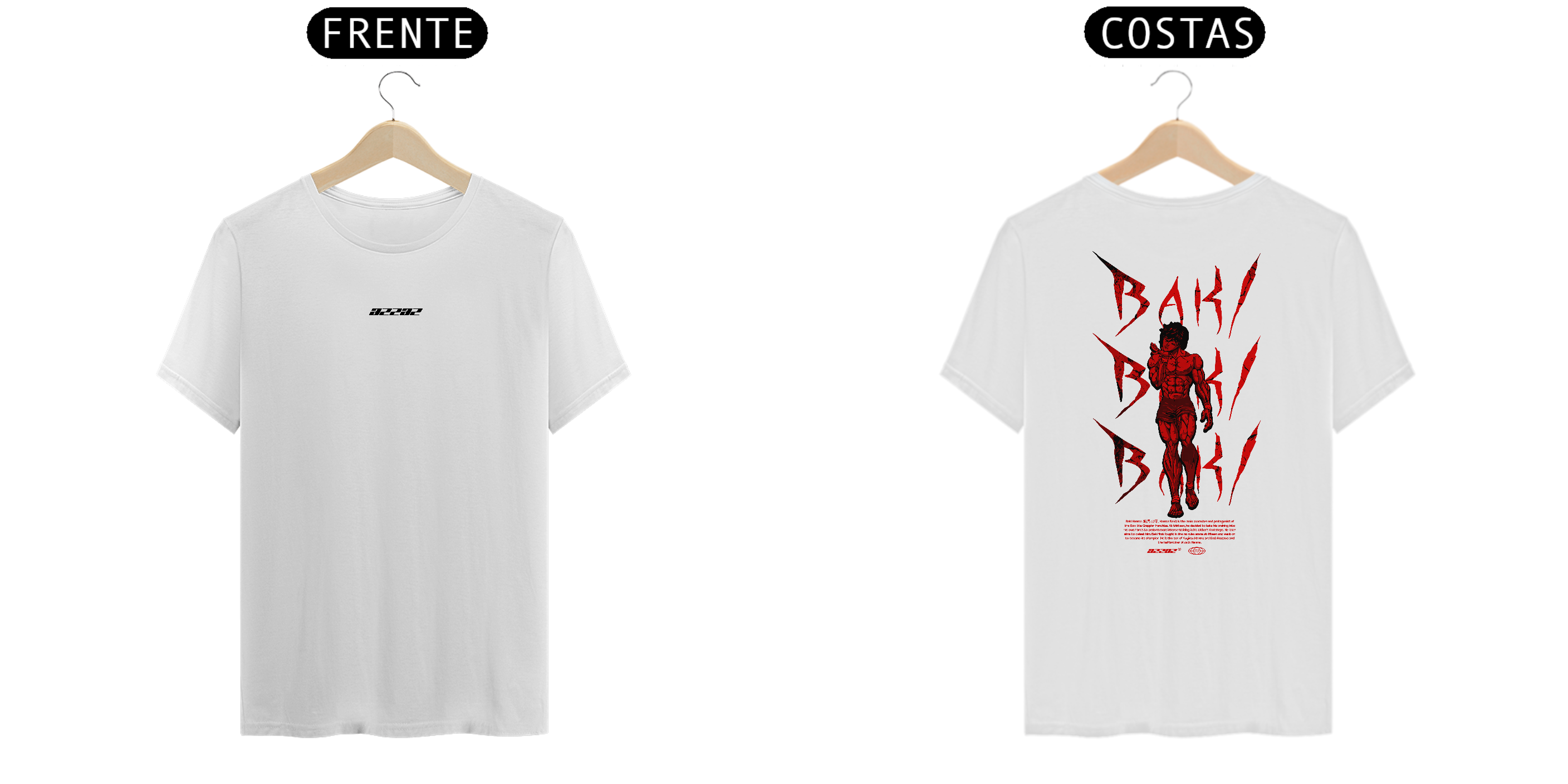 Nome do produto: Camiseta | Baki Hanma - \'\' O CAMPEÃO\'\'